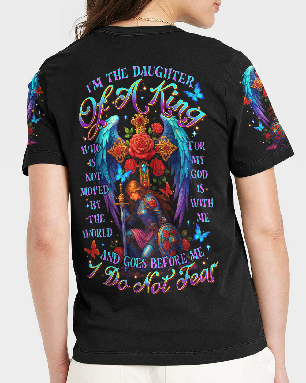 I'm The Daughter Of A King Warrior Women's All Over Print Shirt   - Tltr1407252