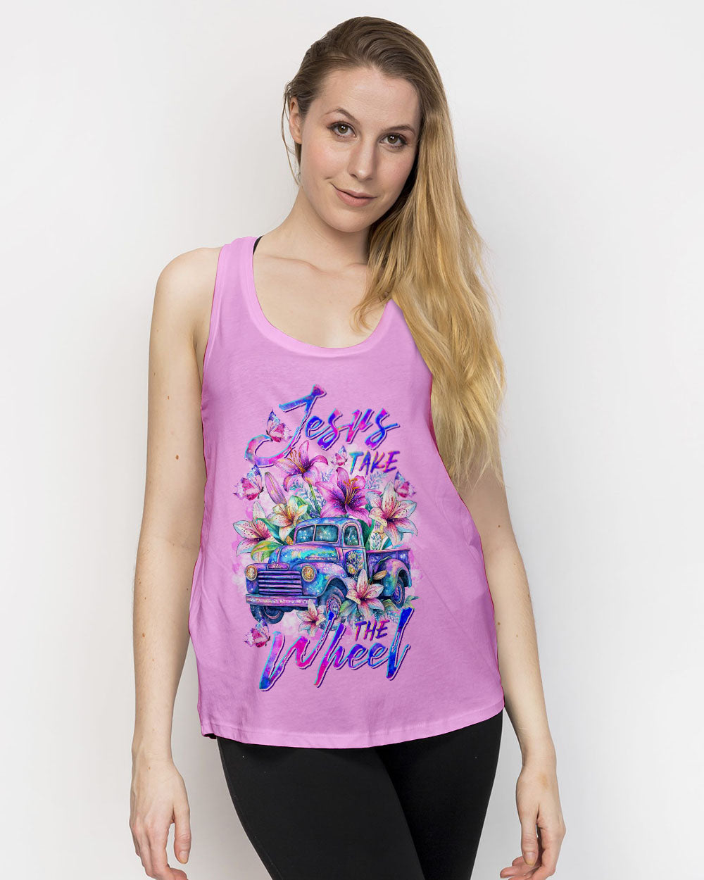 Jesus Take The Wheel Women's All Over Print Shirt   - Tltr2504253
