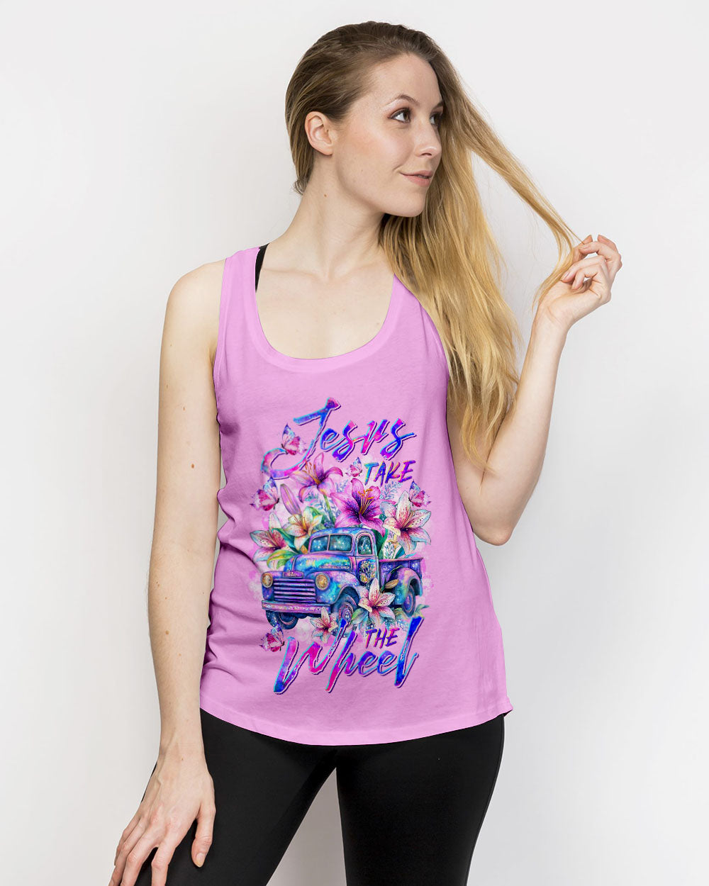 Jesus Take The Wheel Women's All Over Print Shirt   - Tltr2504253