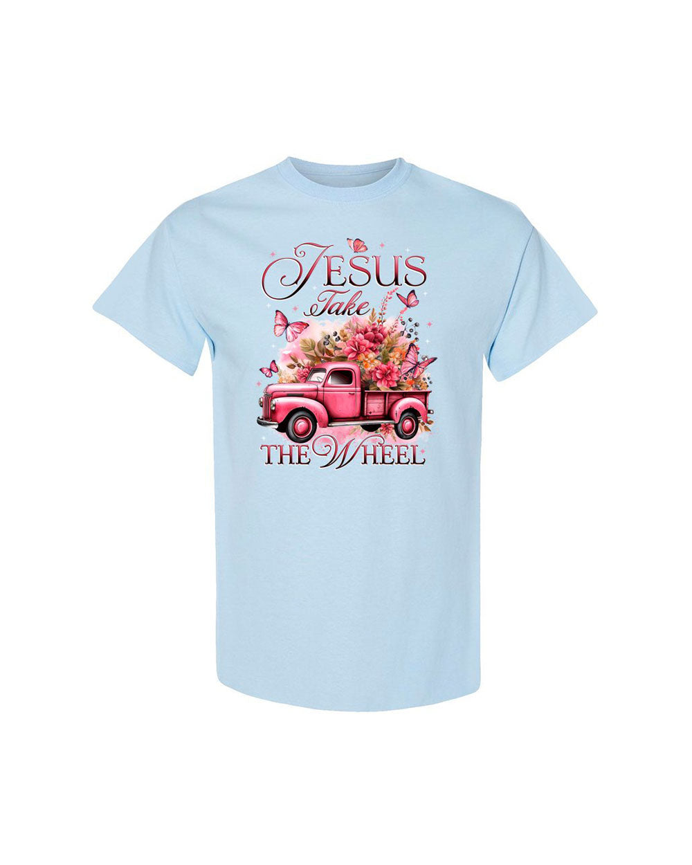 Jesus Take The Wheel Cotton Shirt - Tytd0112235