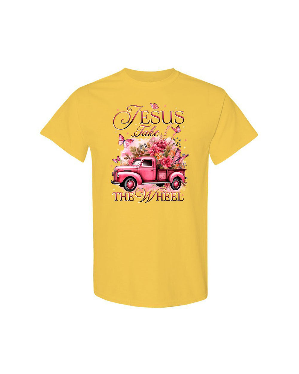 Jesus Take The Wheel Cotton Shirt - Tytd0112235