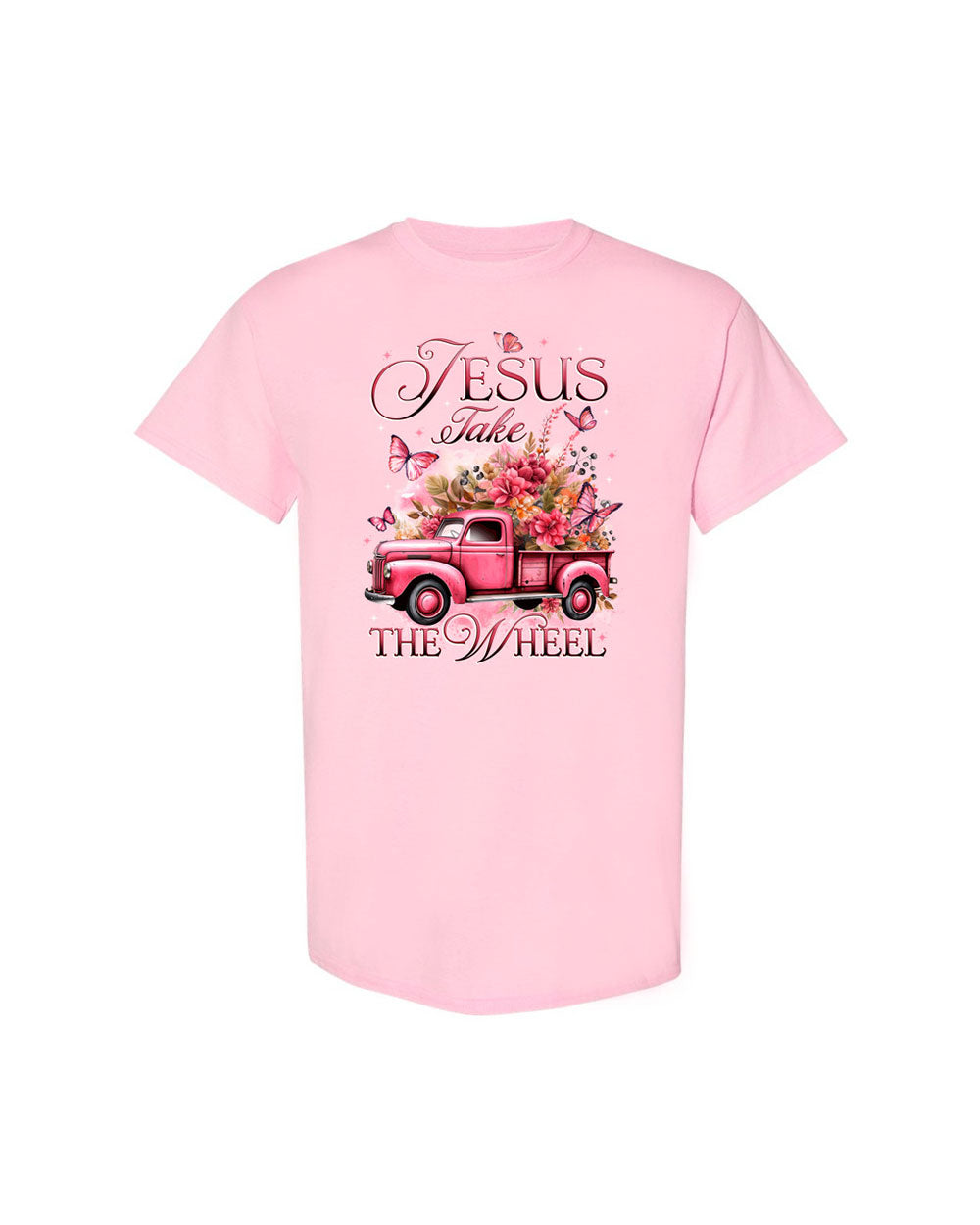 Jesus Take The Wheel Cotton Shirt - Tytd0112235