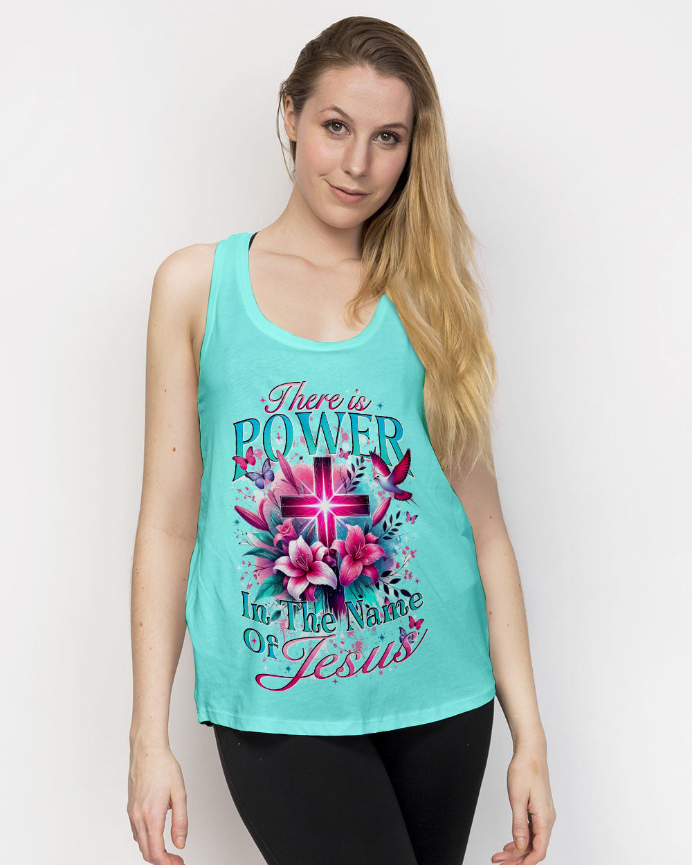 There Is Power In The Name Of Jesus Women's All Over Print Shirt - Tytd1207242