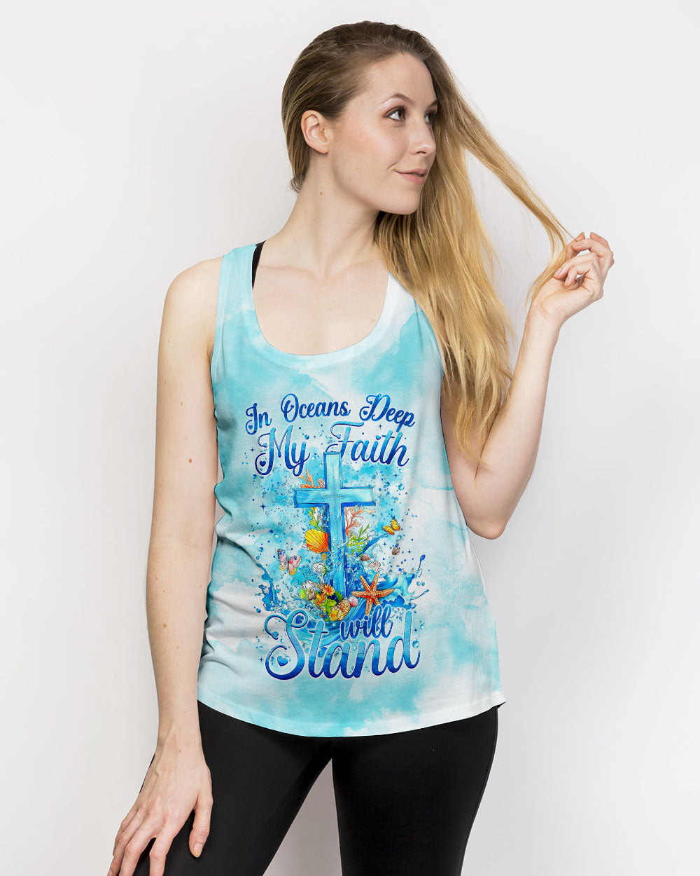 In Oceans Deep My Faith Will Stand Women's All Over Print Shirt - Tytm13082242