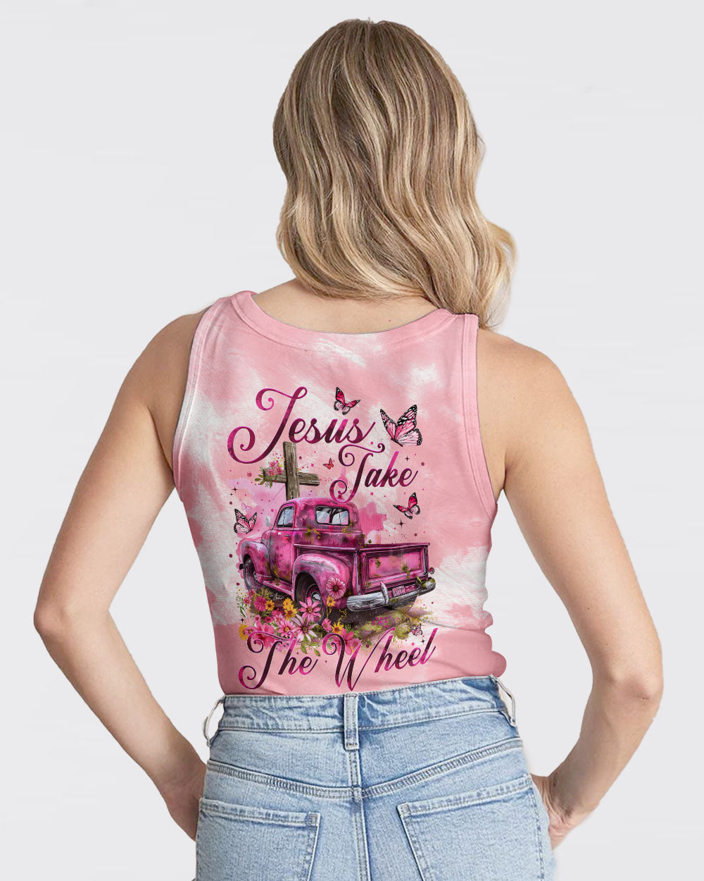 Jesus Take The Wheel Tie Dye Women's All Over Print Shirt - Tytm2902242