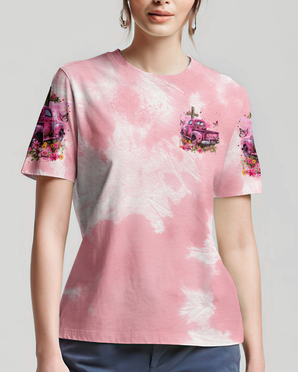 Jesus Take The Wheel Tie Dye Women's All Over Print Shirt - Tytm2902242