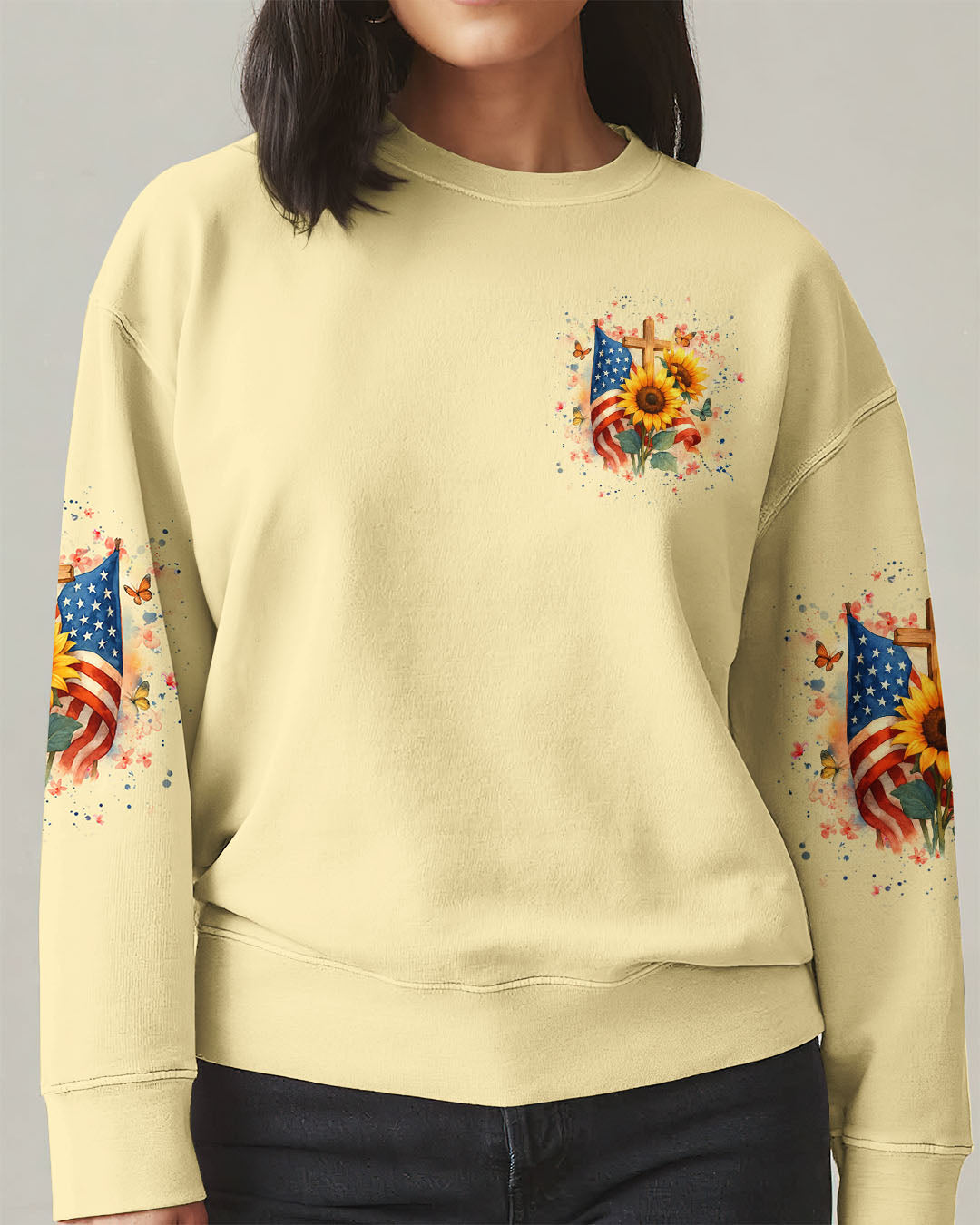 I Believe In God Sunflower Women's All Over Print Shirt - Yhhg2207252