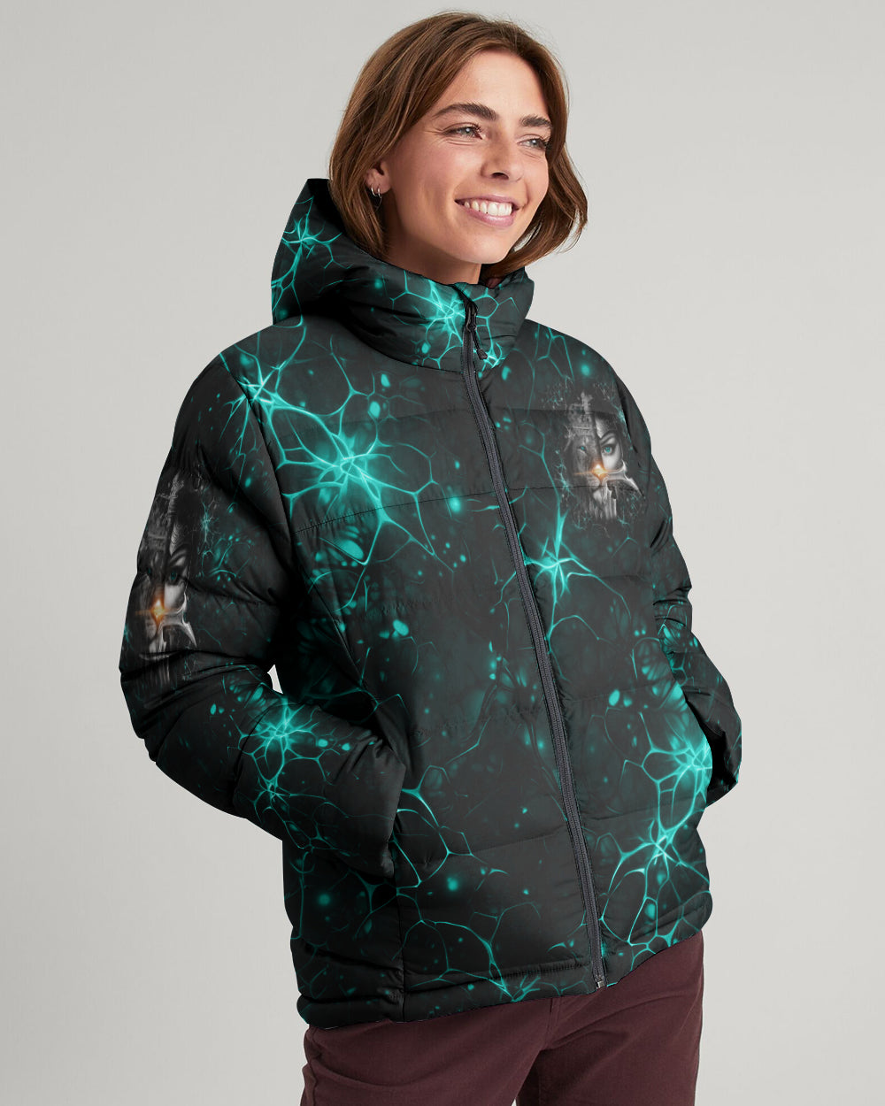 A Child Of God A Woman Of Faith Women's Puffer Jacket - Yhdu12112410