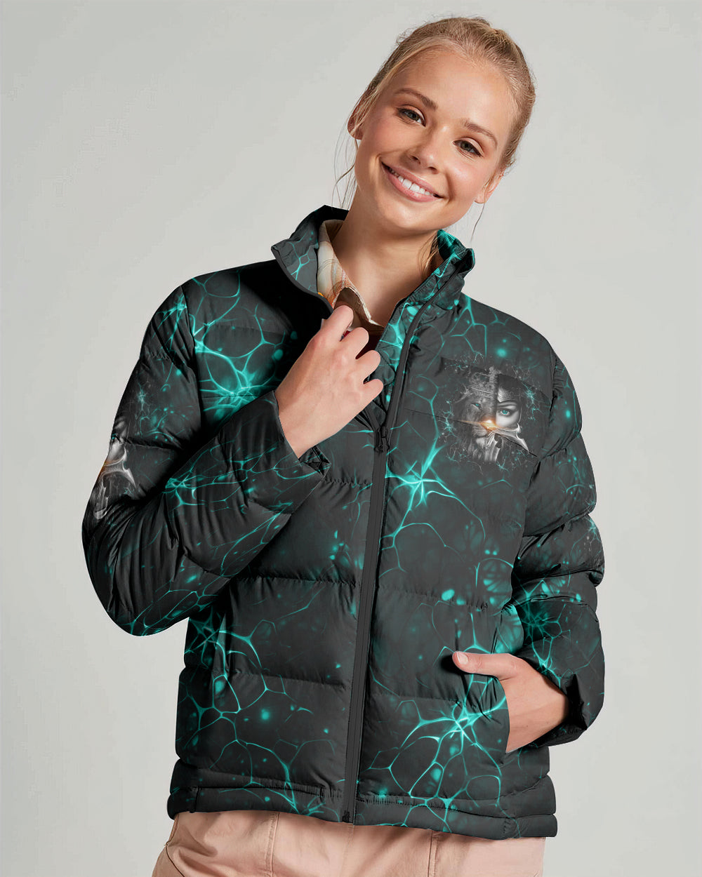 A Child Of God A Woman Of Faith Women's Puffer Jacket - Yhdu12112410