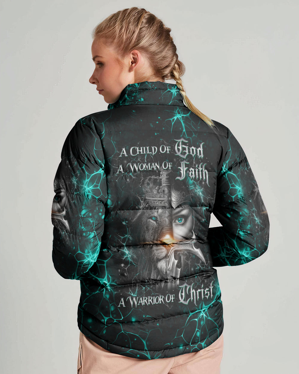 A Child Of God A Woman Of Faith Women's Puffer Jacket - Yhdu12112410