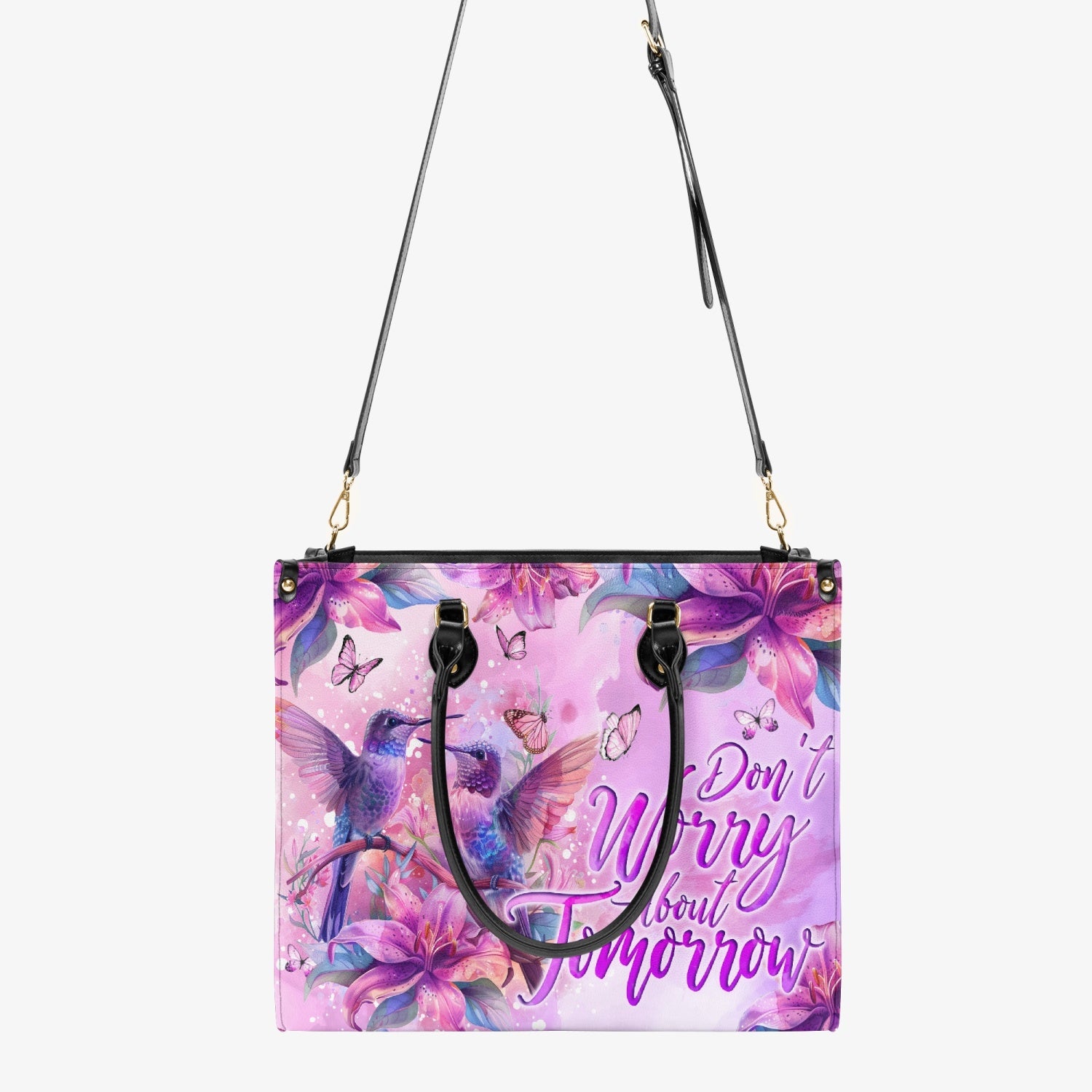 Don't Worry About Tomorrow Leather Handbag - Tyqy0404241