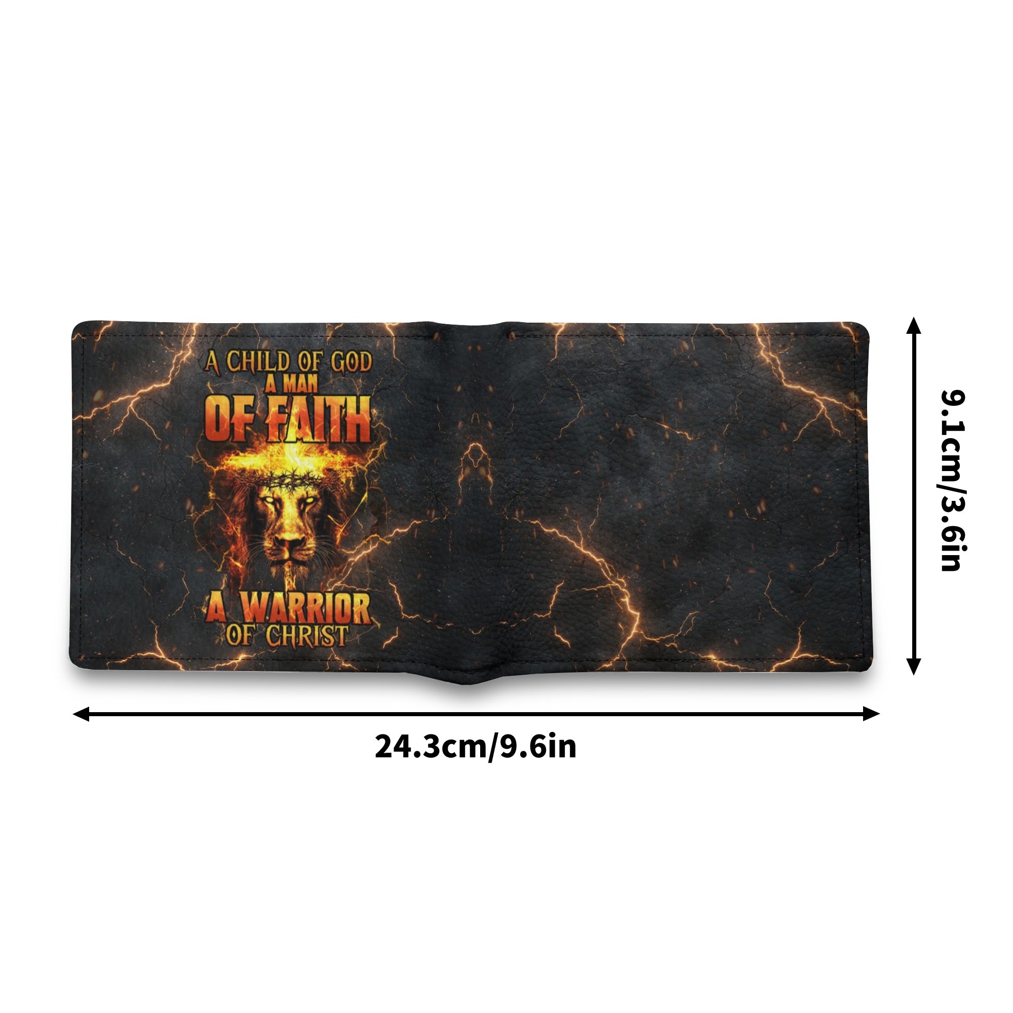 Personalized A Warrior Of Christ Leather Wallet - Tytd2712241