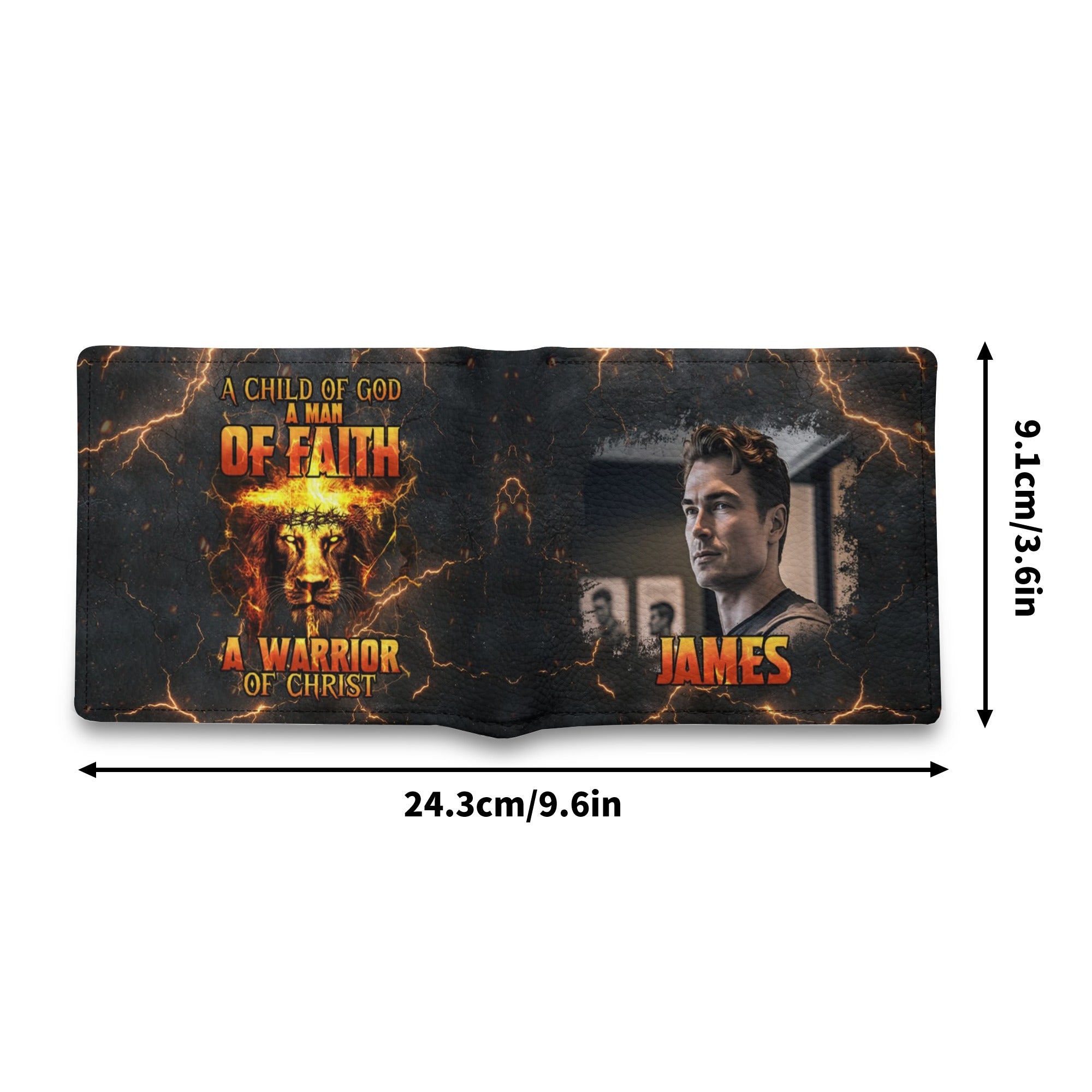 Personalized A Warrior Of Christ Leather Wallet - Tytd2712241