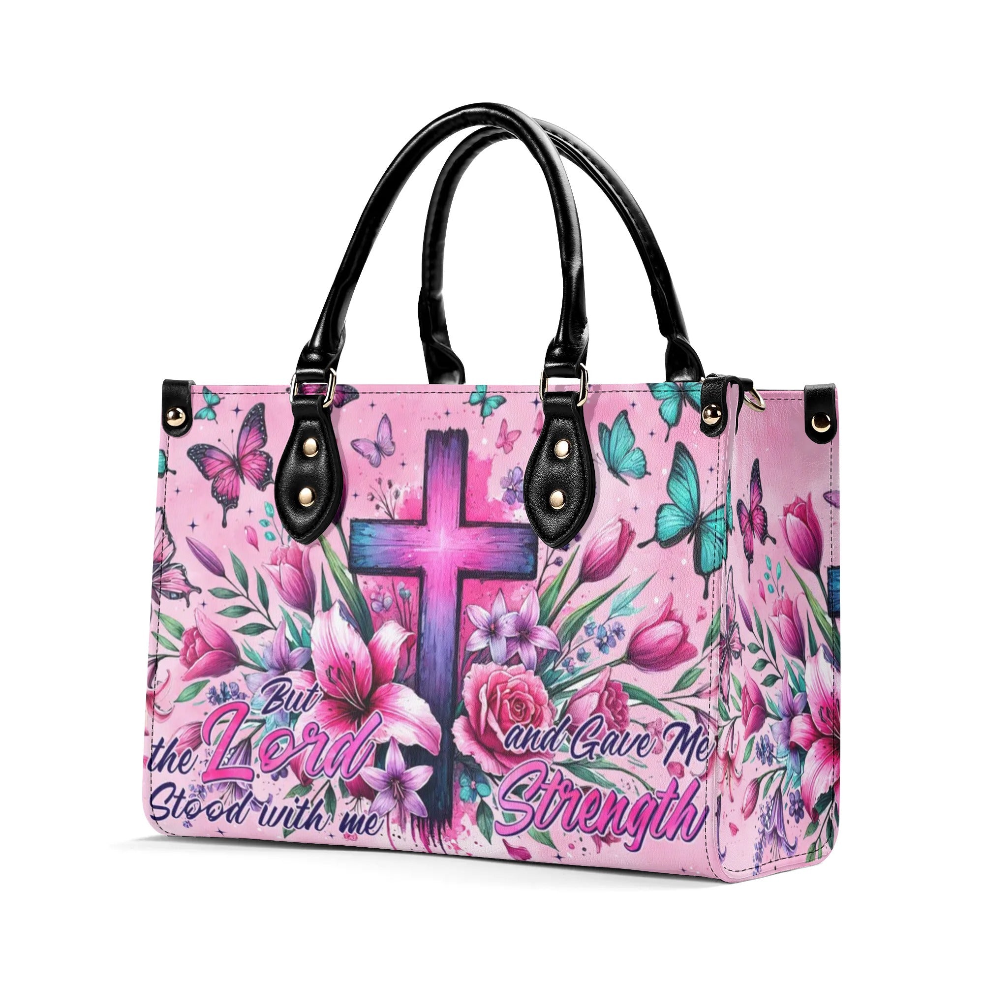 Lord Stood With Me Leather Handbag - Tytm3107243