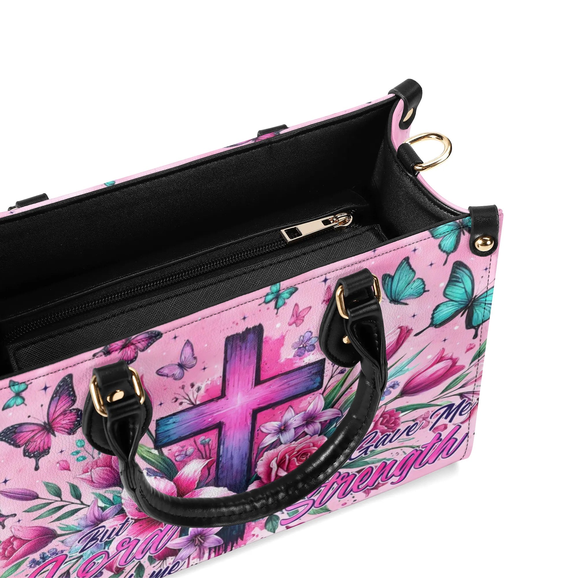 Lord Stood With Me Leather Handbag - Tytm3107243
