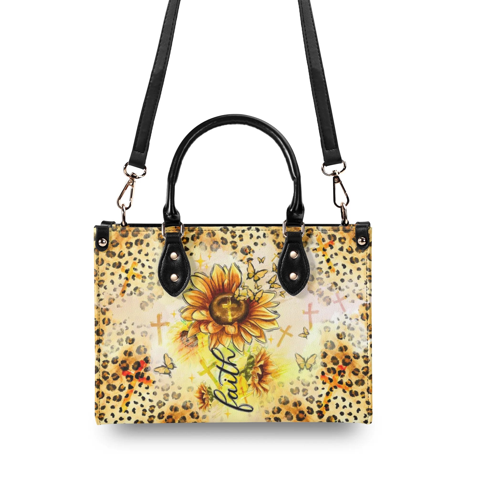 Faith Sunflowers Leather Handbag - Tltw0208243