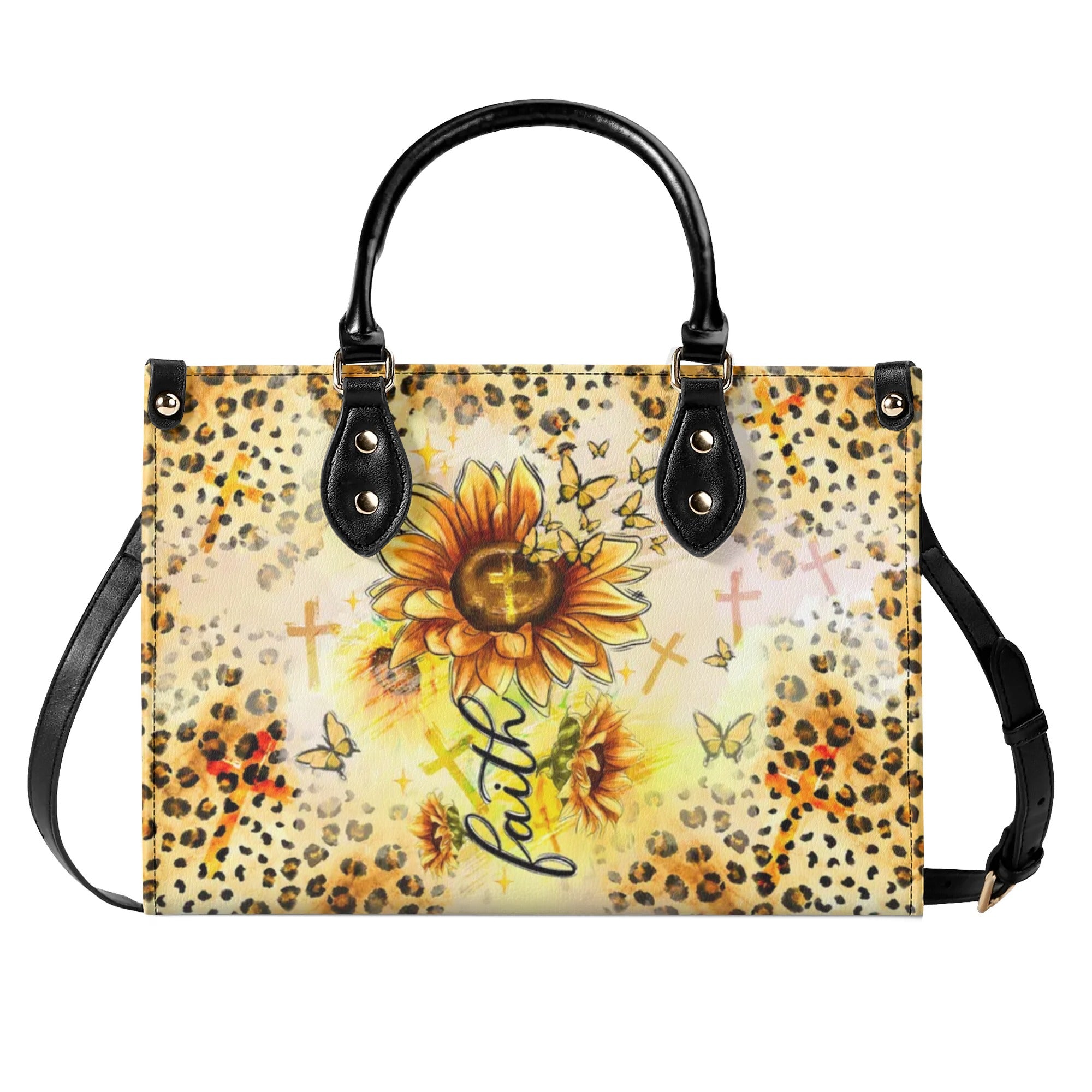 Faith Sunflowers Leather Handbag - Tltw0208243