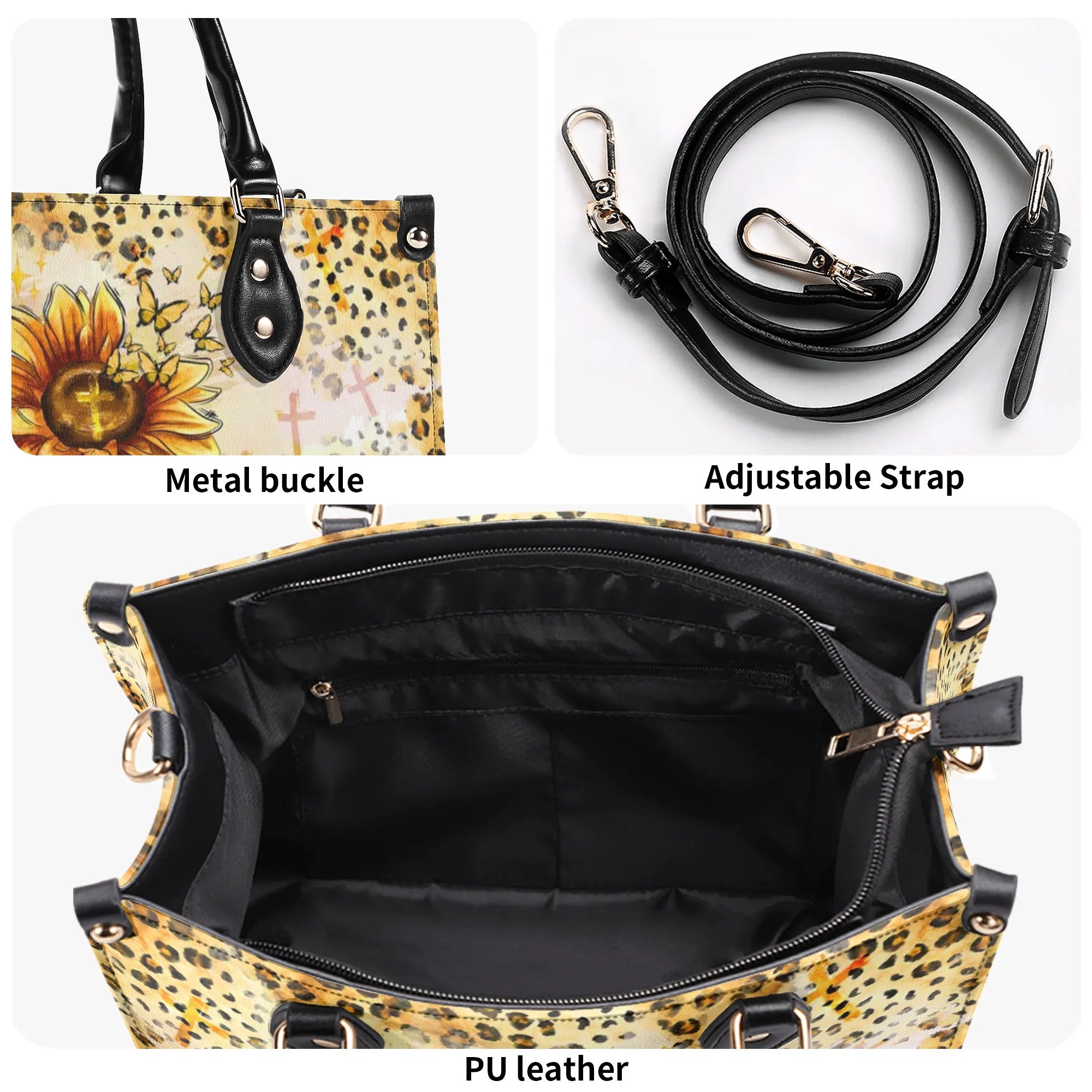 Faith Sunflowers Leather Handbag - Tltw0208243