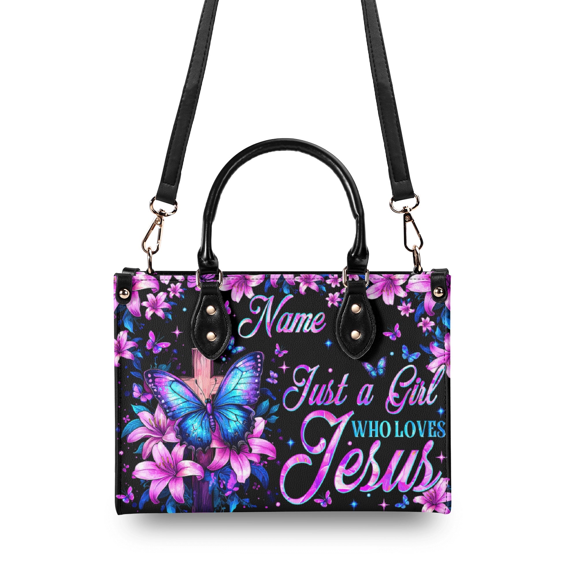 Just A Girl Who Loves Jesus Leather Handbag - Tytm0703254