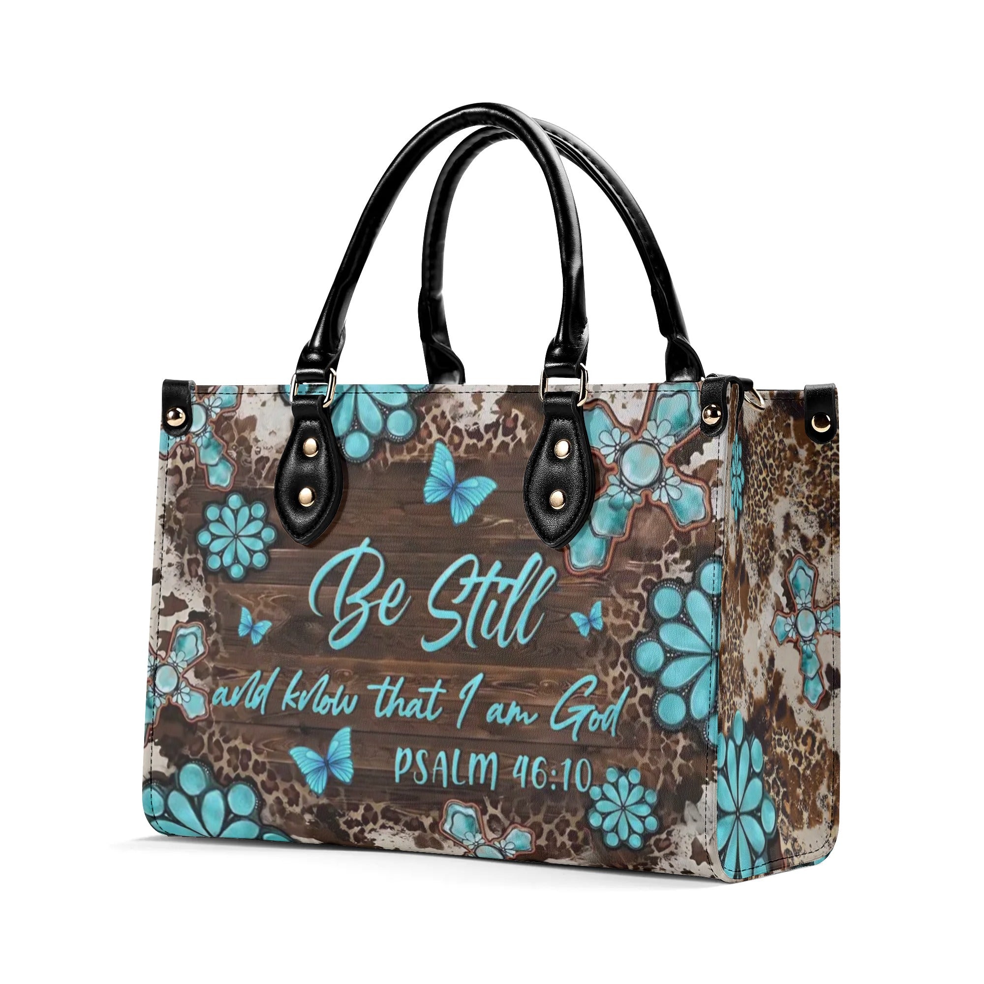 Be Still And Know That I Am God Leather Handbag - Yhln0307244