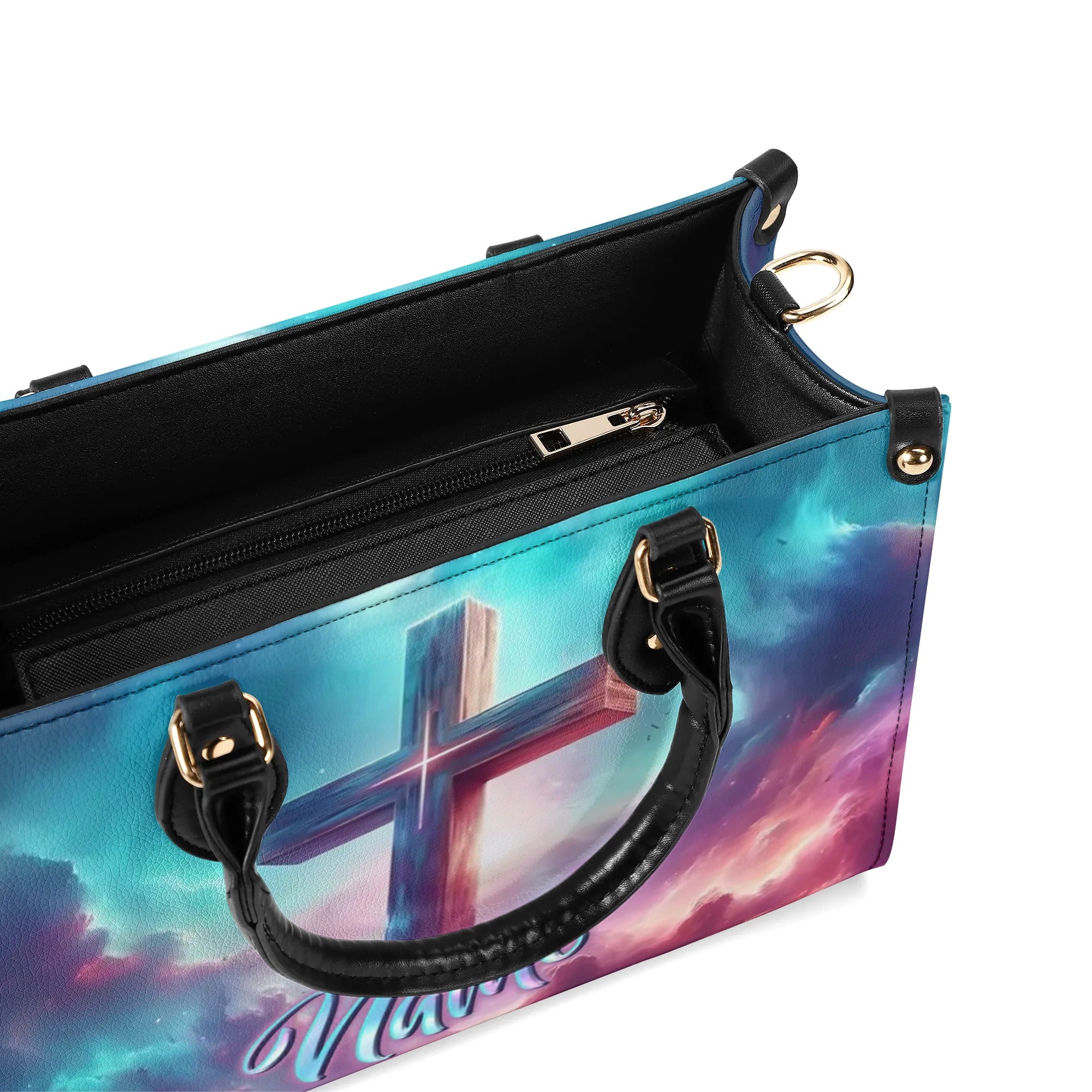 Cross In Sky Leather Handbag - Yhln1909244