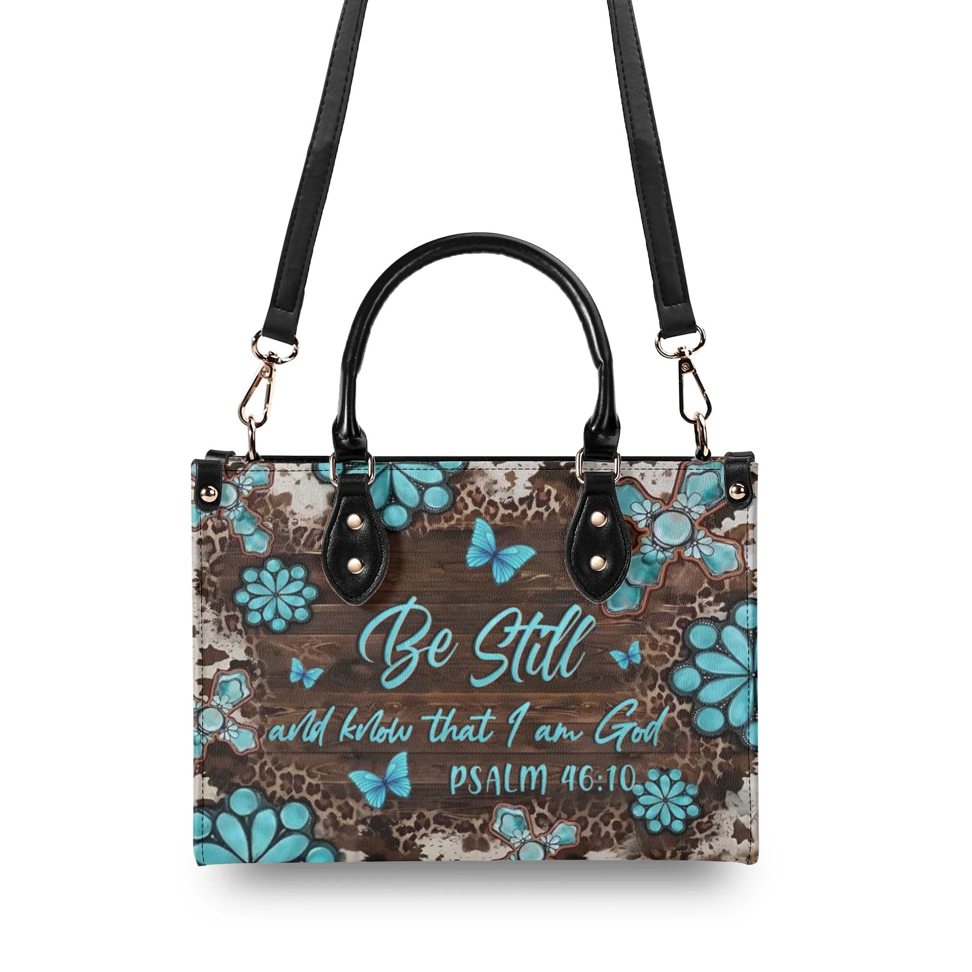 Be Still And Know That I Am God Leather Handbag - Yhln0307244