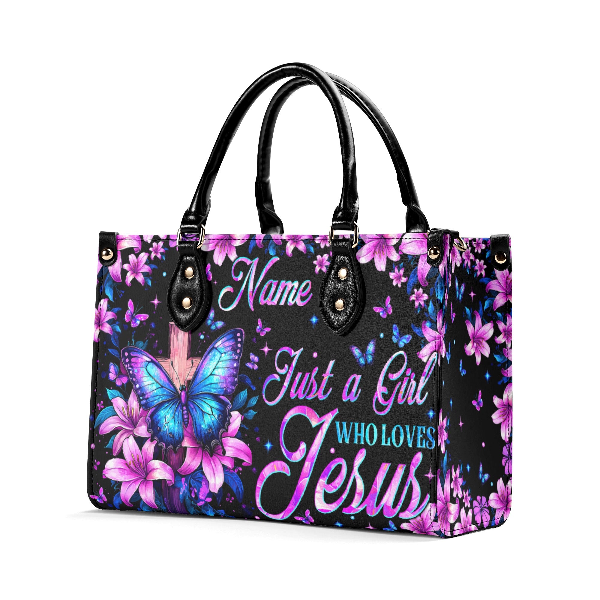Just A Girl Who Loves Jesus Leather Handbag - Tytm0703254