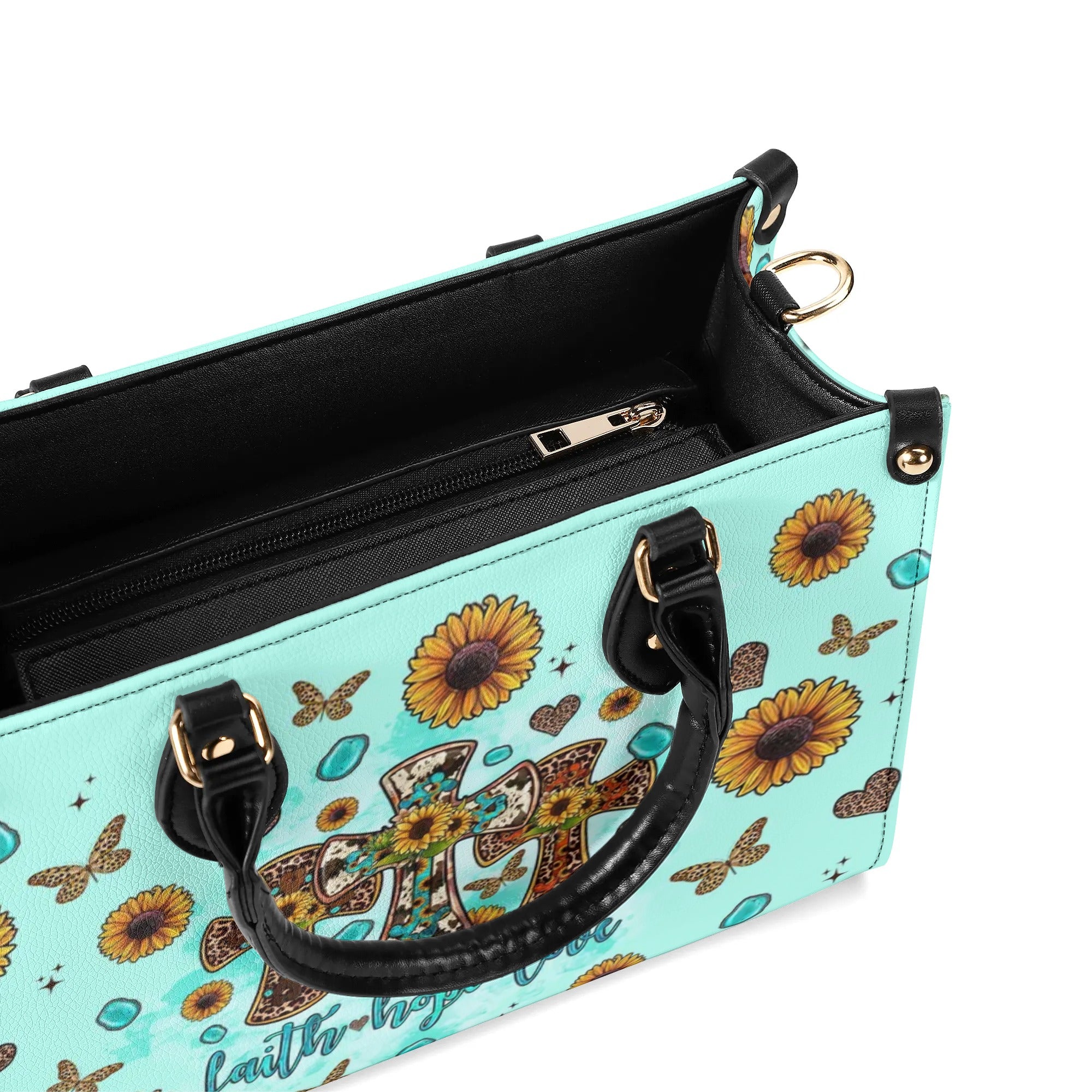 Faith Hope Love Cross Boho Leather Handbag - Tltr2506244