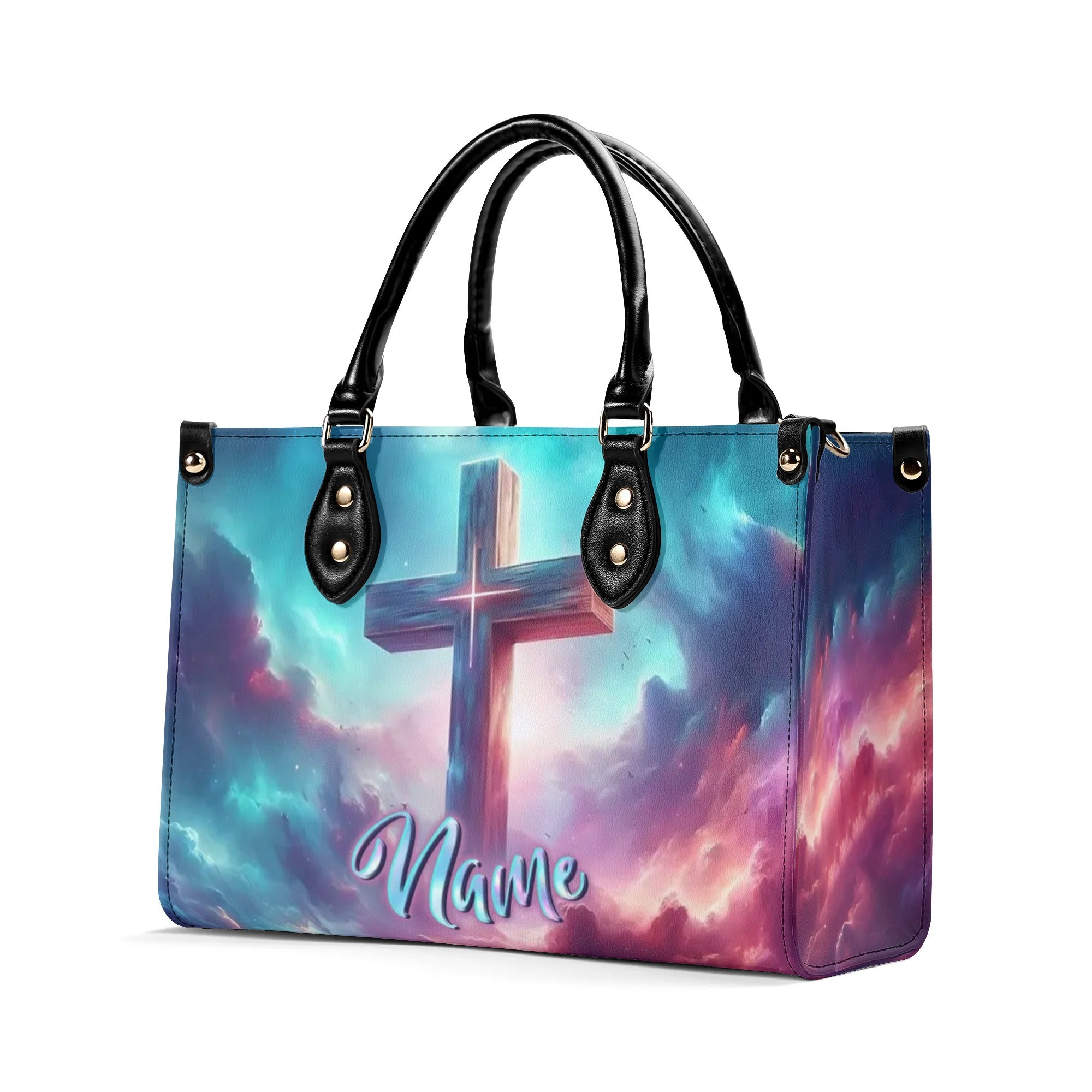 Cross In Sky Leather Handbag - Yhln1909244