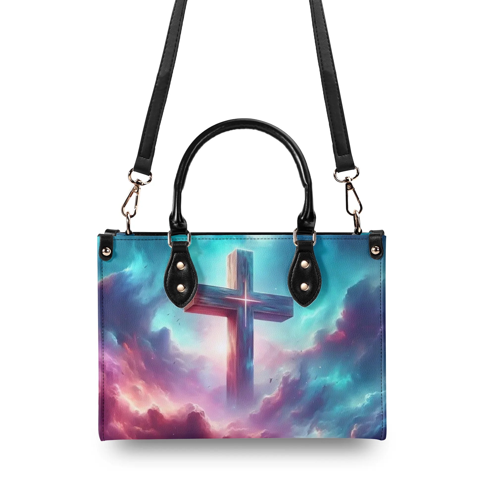 Cross In Sky Leather Handbag - Yhln1909244
