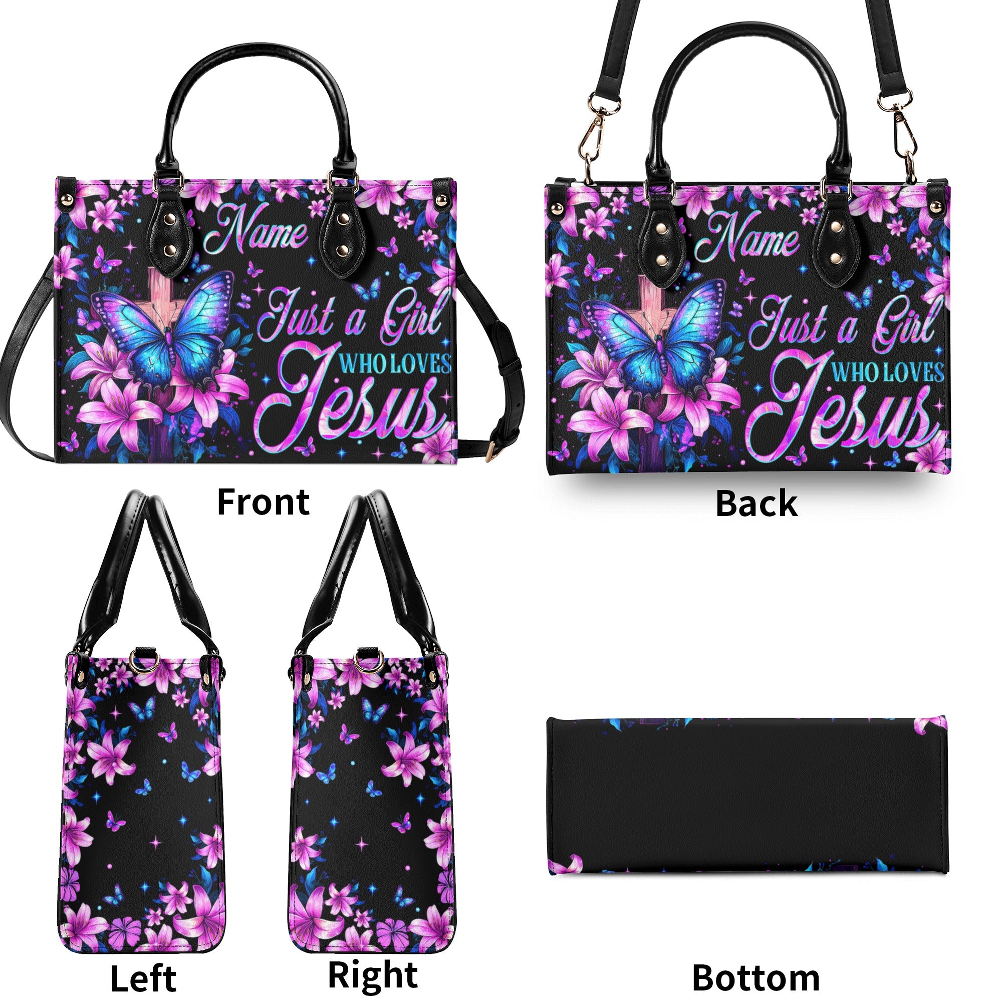 Just A Girl Who Loves Jesus Leather Handbag - Tytm0703254