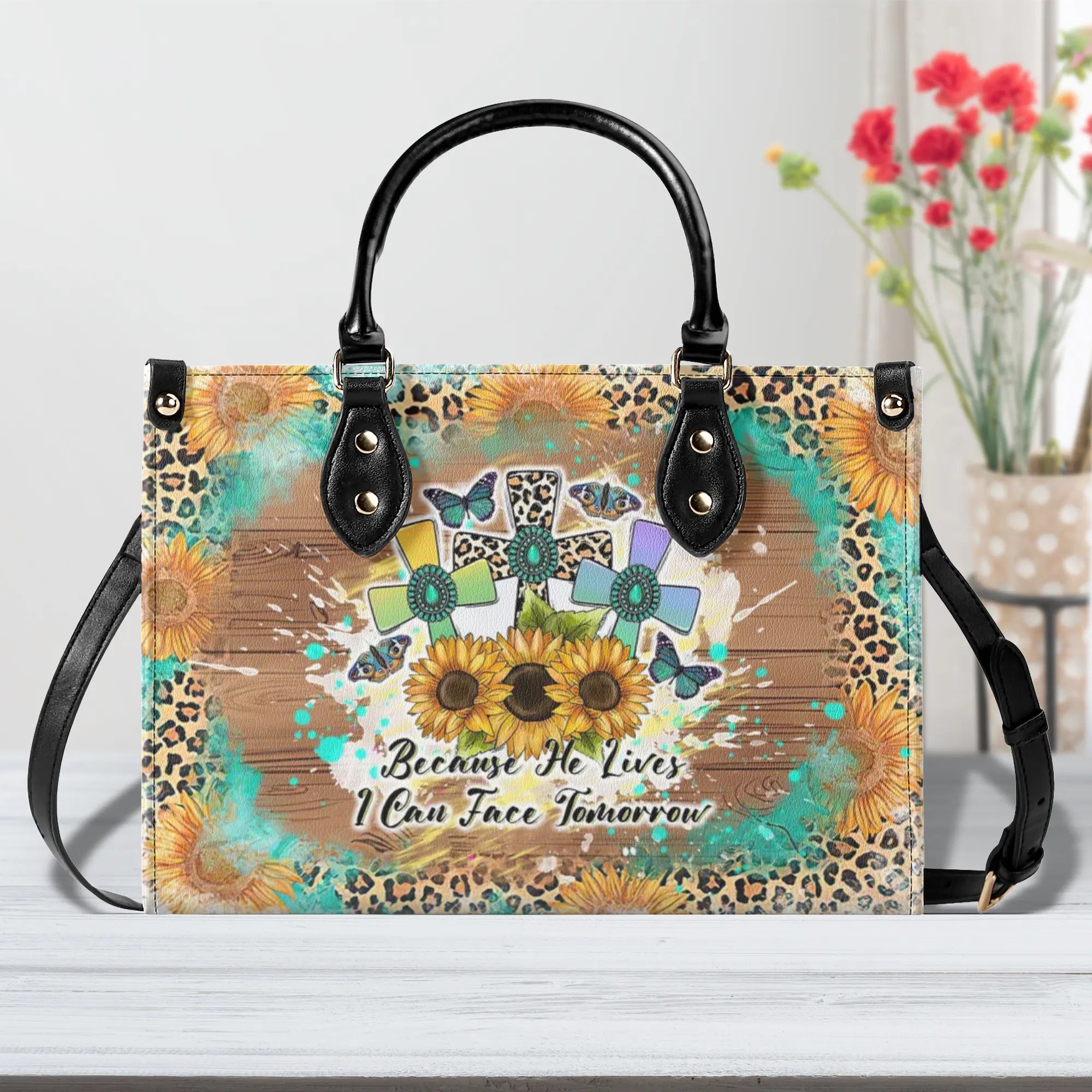 Because he Lives Leather Handbag - Tltw1207244