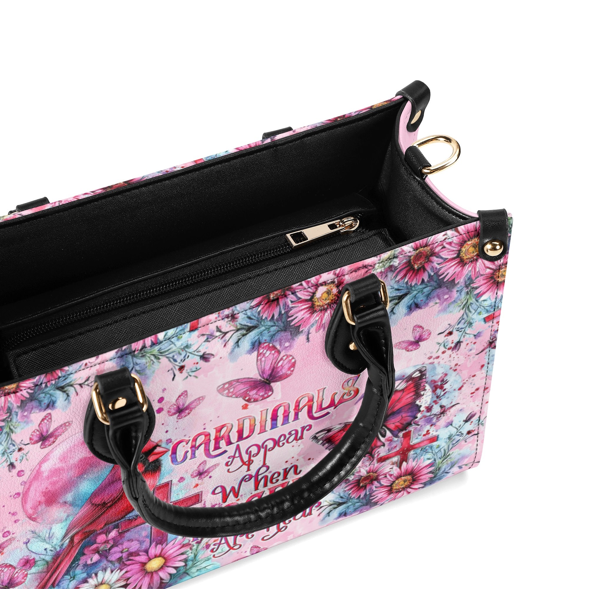 When Cardinals Appear Angels Are Near   Leather Handbag  - Tltw1912243