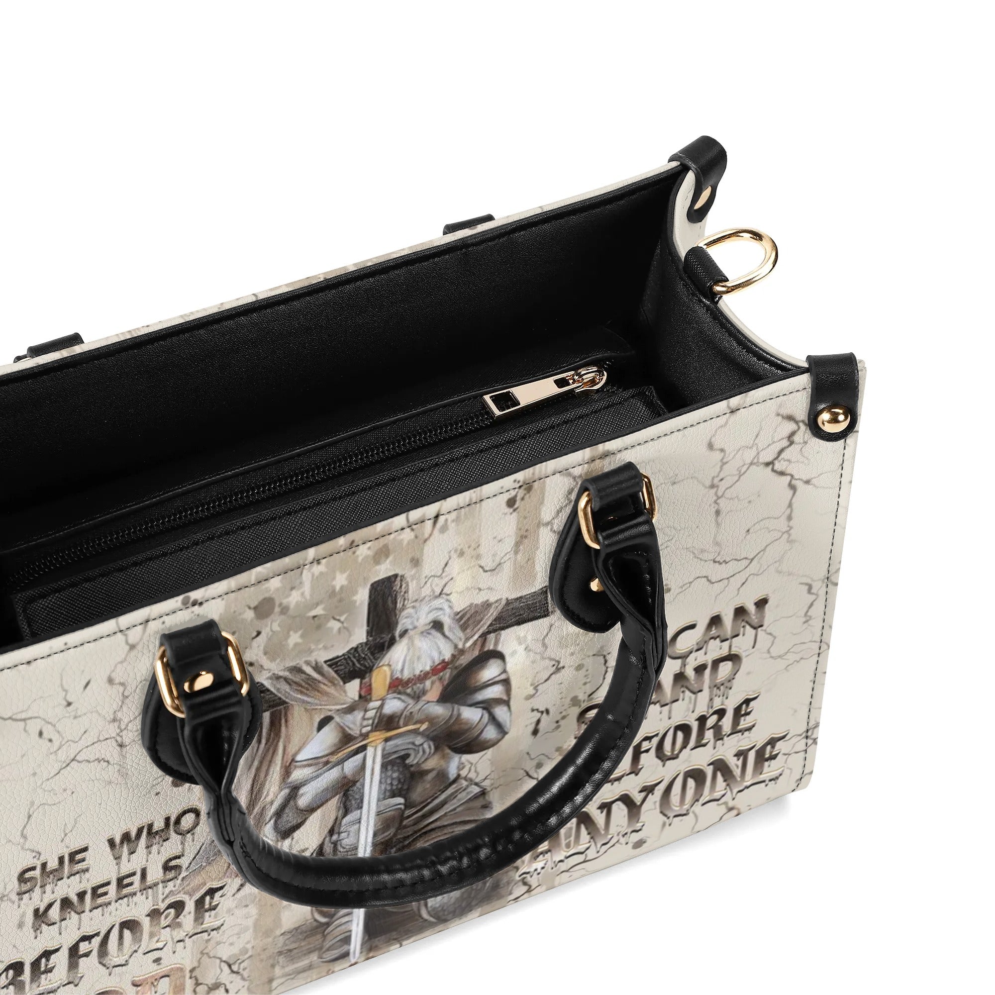 She Who Kneels Before God Leather Handbag - Yhhg0110244