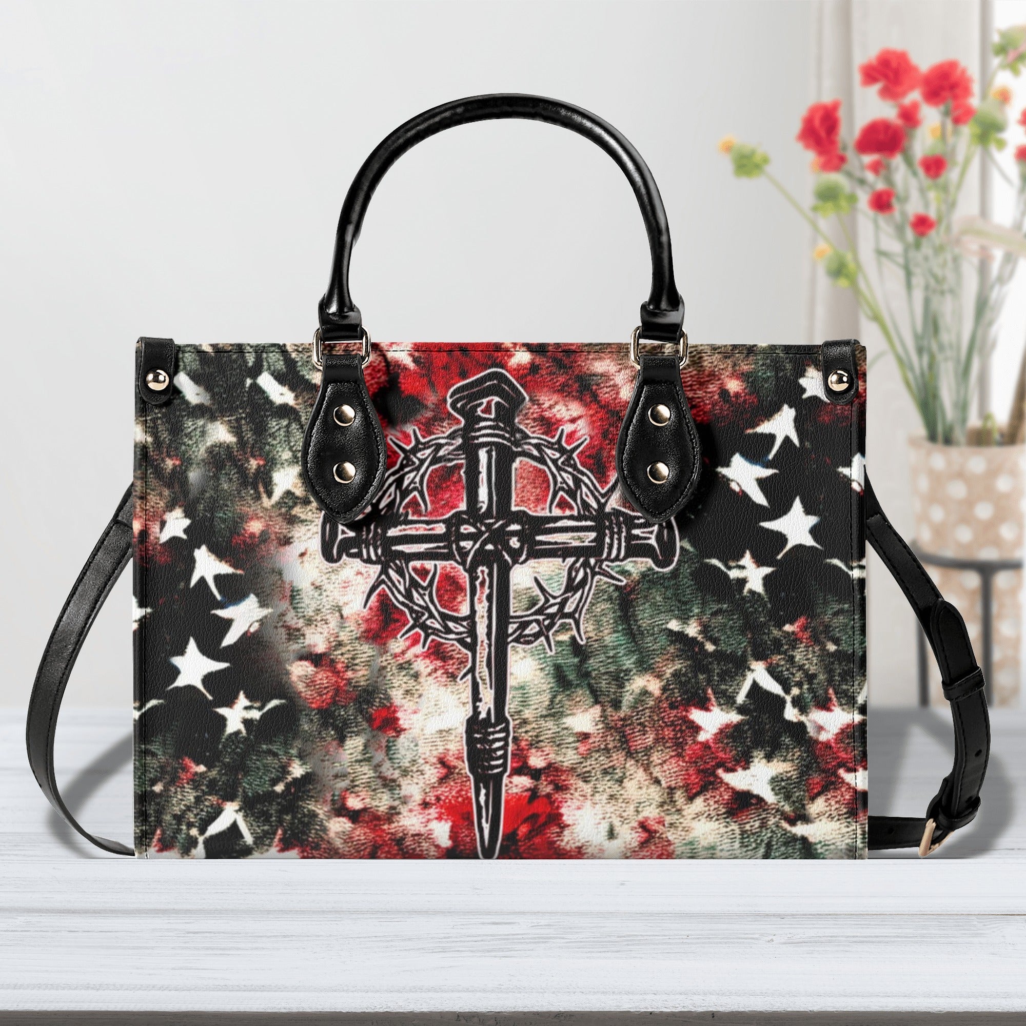 Cross Faith Leather Handbag - Yhhn0512244