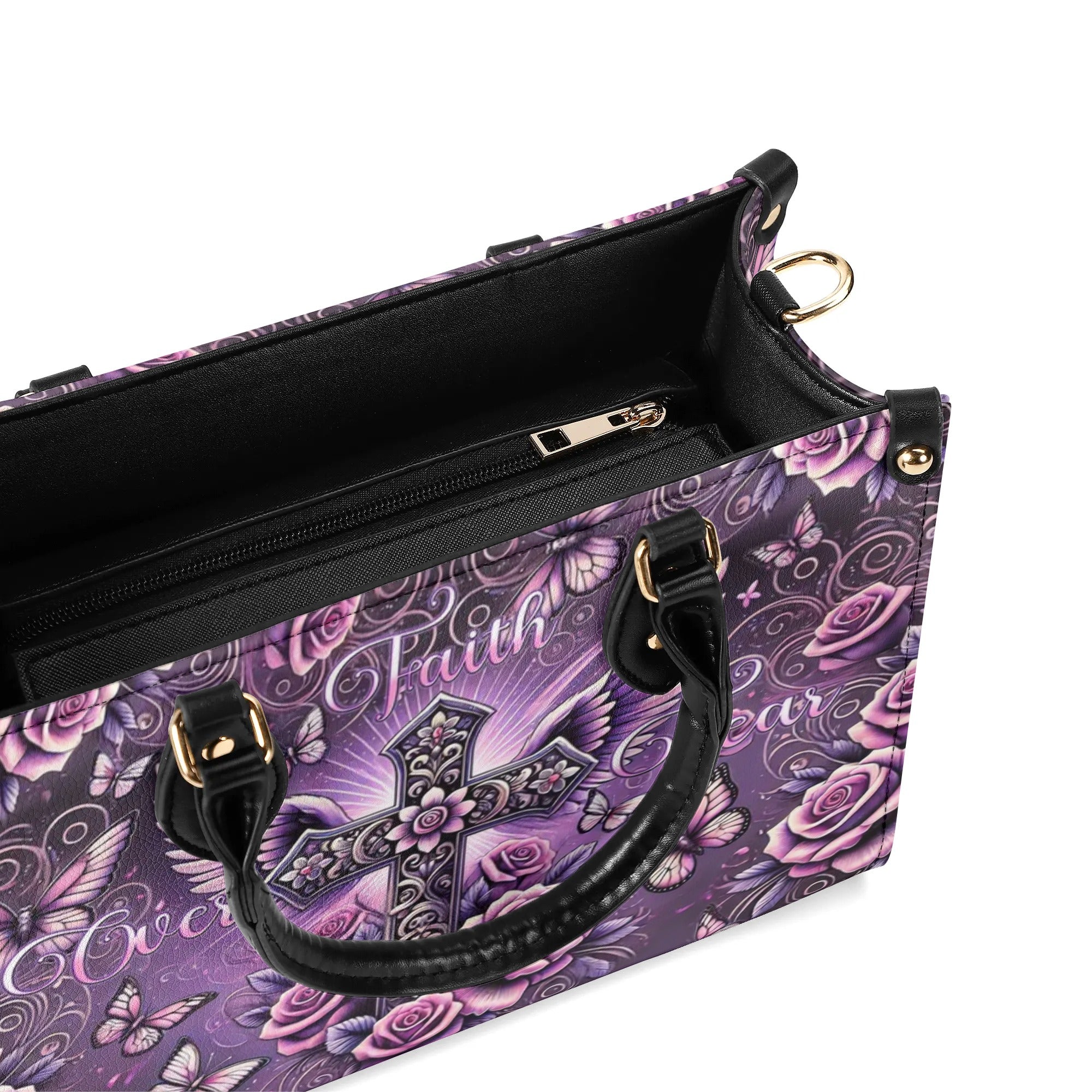Faith Over Fear Leather Handbag - Tlnt2609245