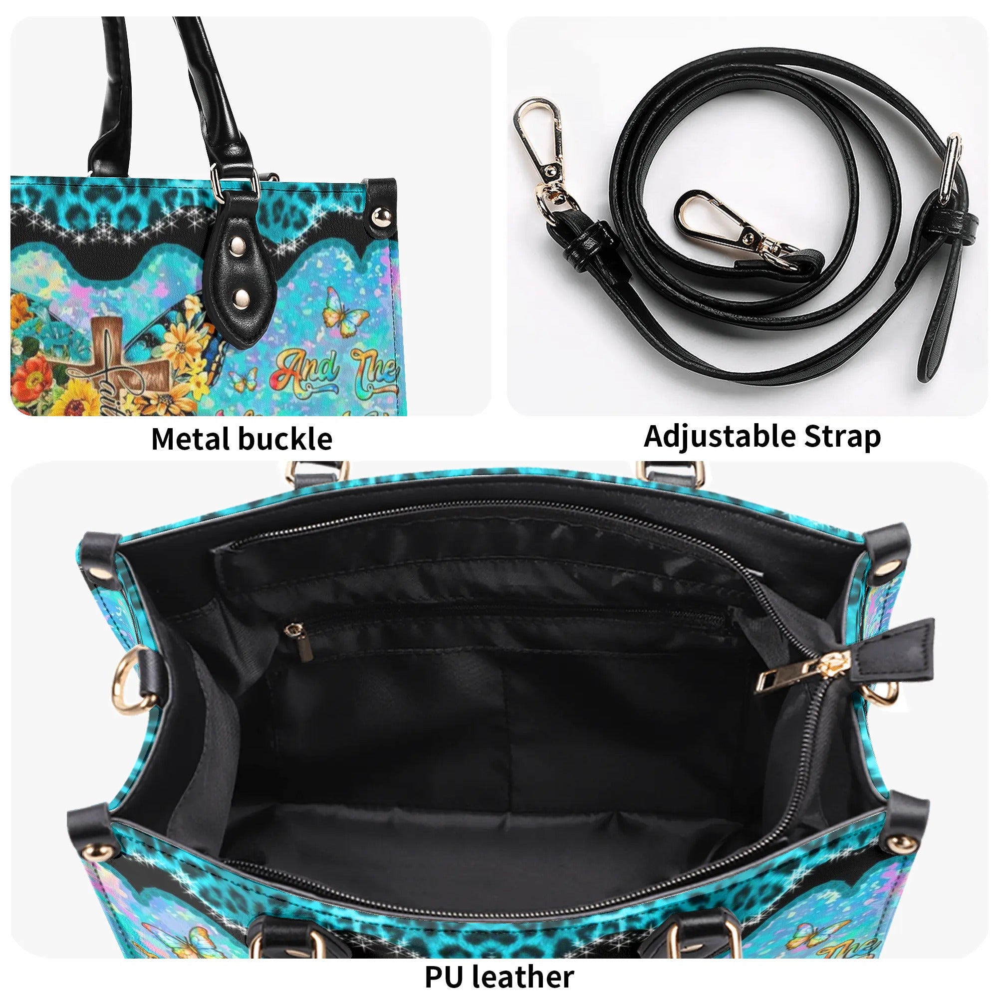 I Believe In God Leather Handbag - Yhln2507244