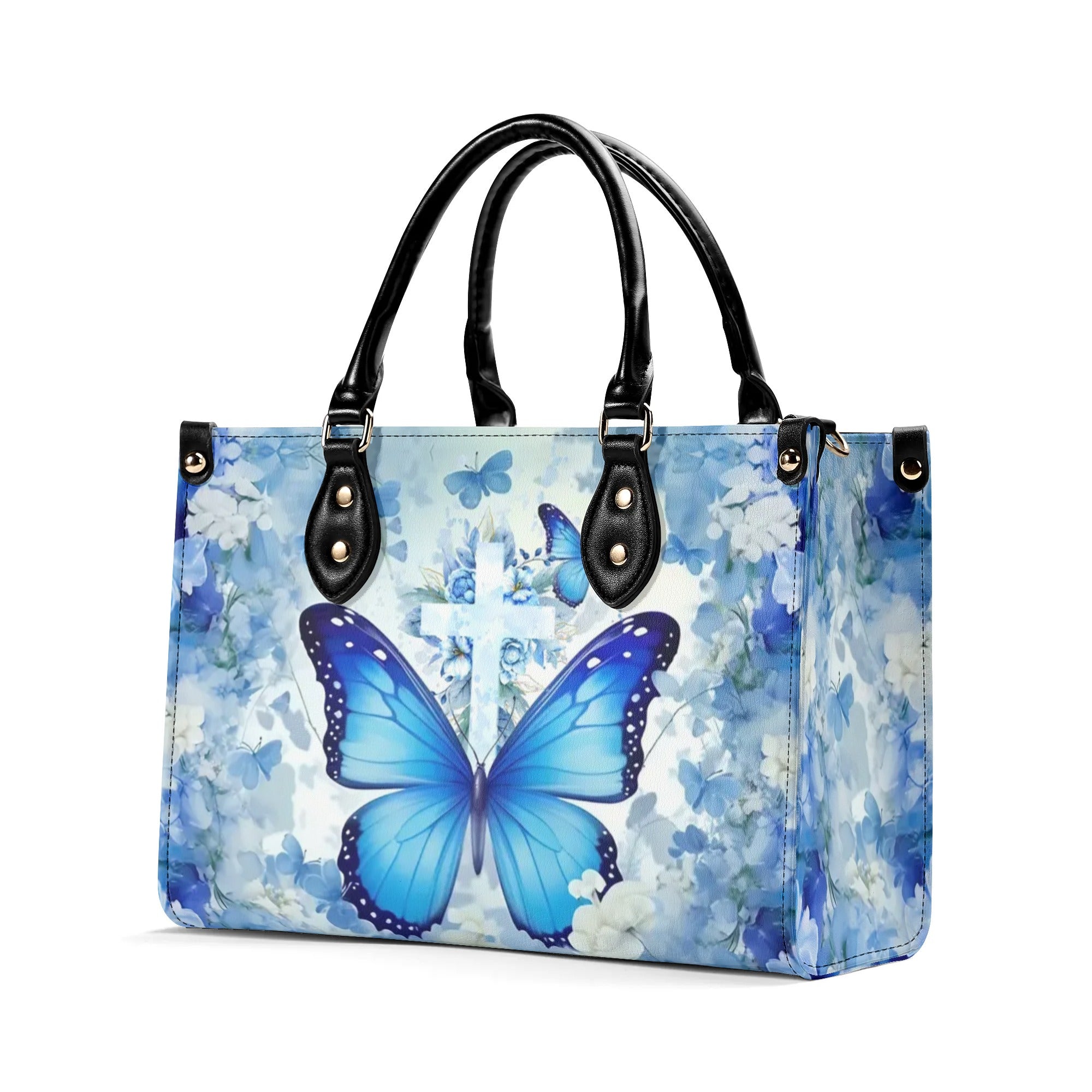 Butterfly Cross Leather Handbag - Yhhg1107244