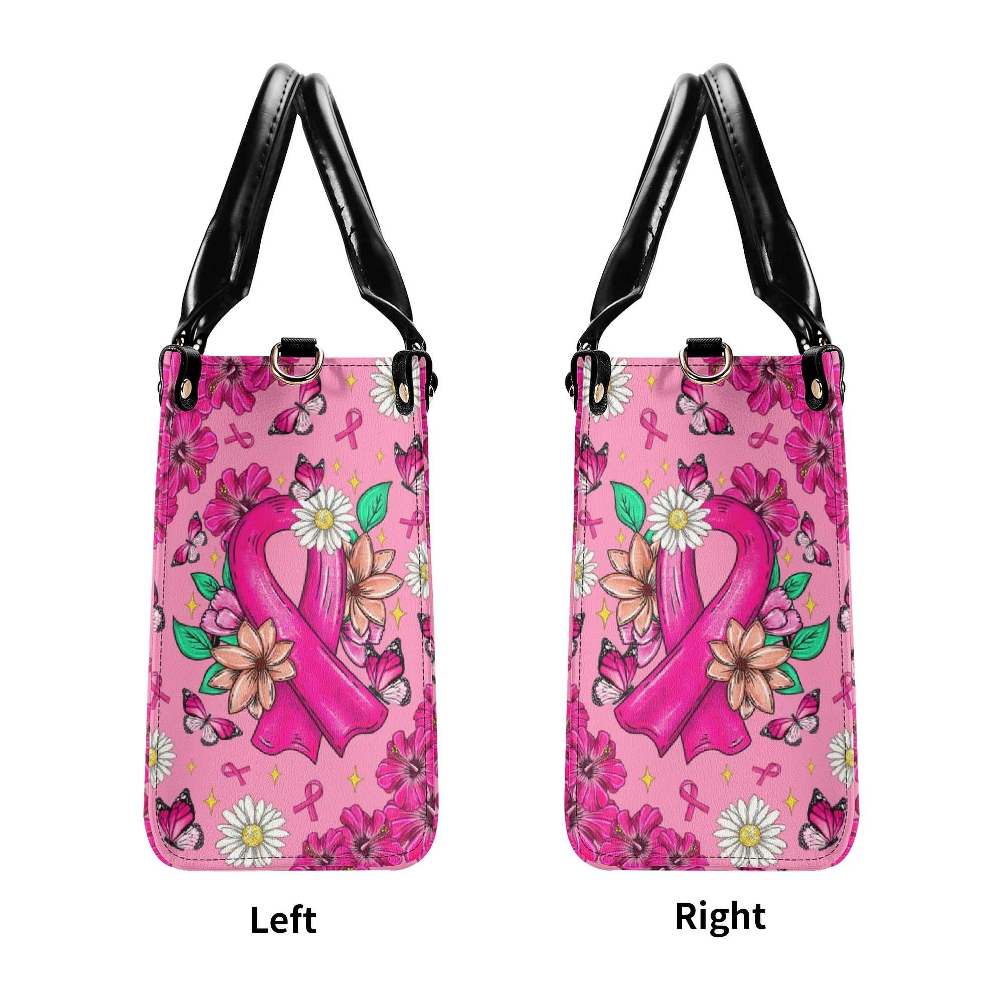 With God All Things Are Possible Breast Cancer Leather Handbag -  Tltr1308251