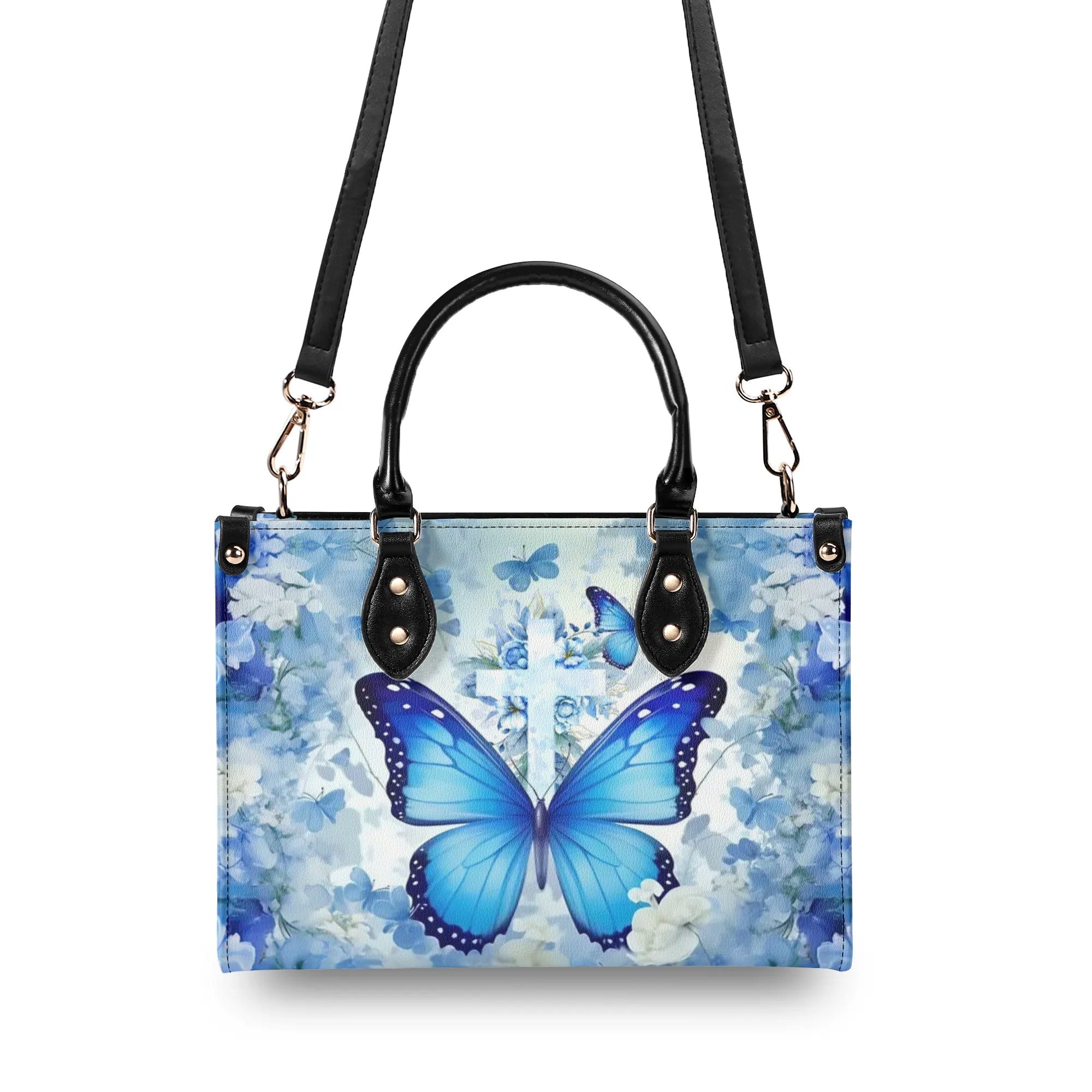 Butterfly Cross Leather Handbag - Yhhg1107244