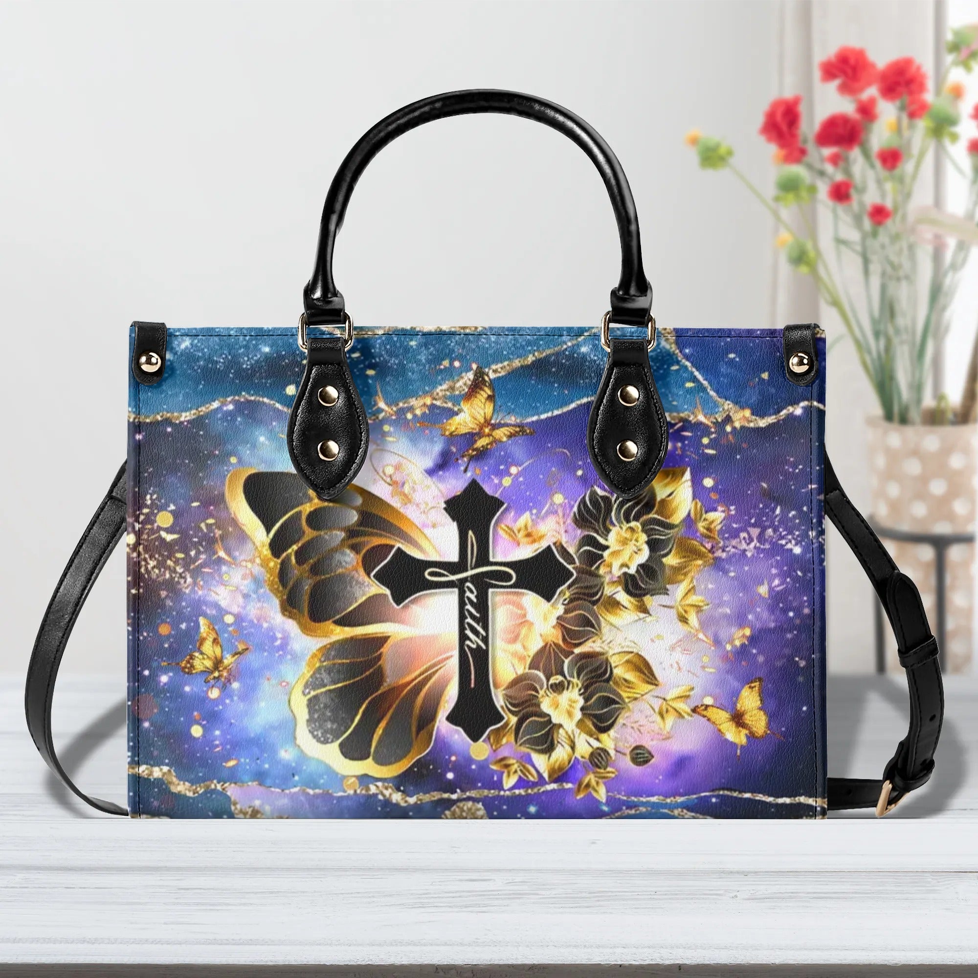 Faith Butterfly Leather Handbag - Yhlt0507244