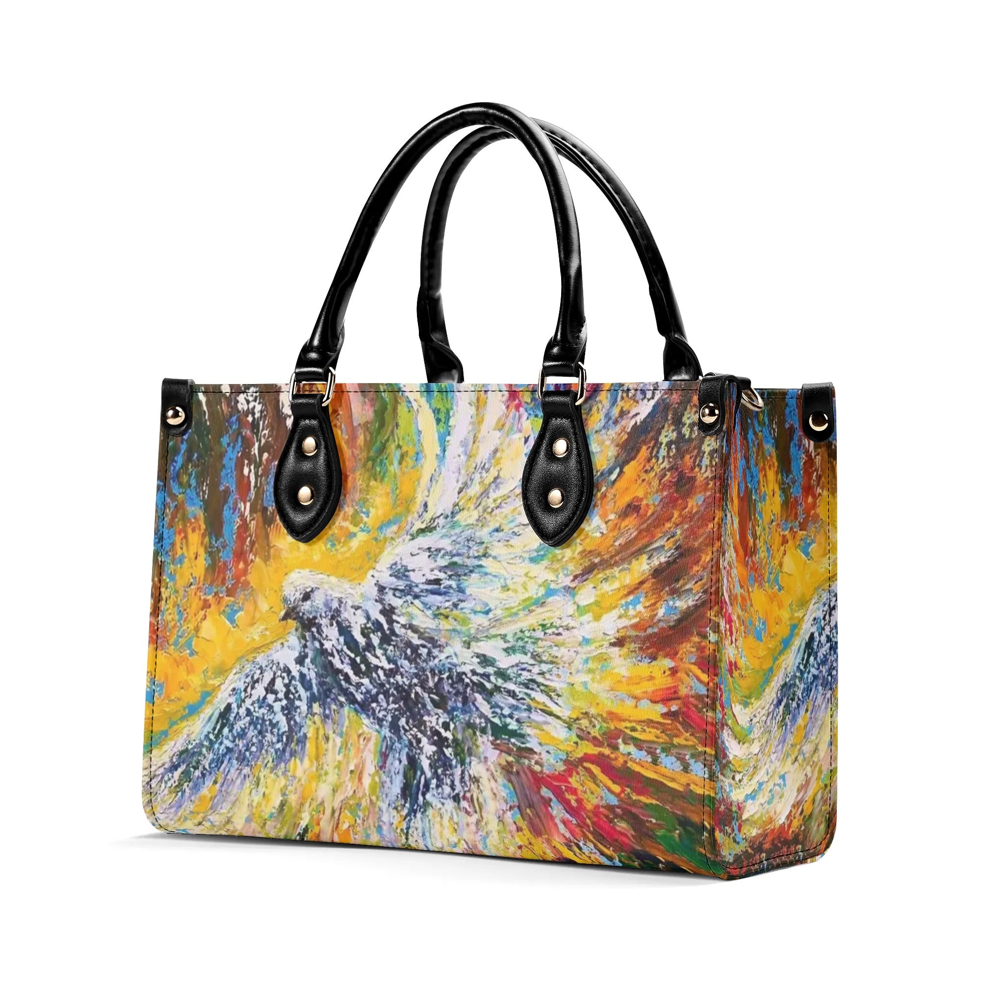 Paining Dove Faith Leather Handbag - Yhlt2409244