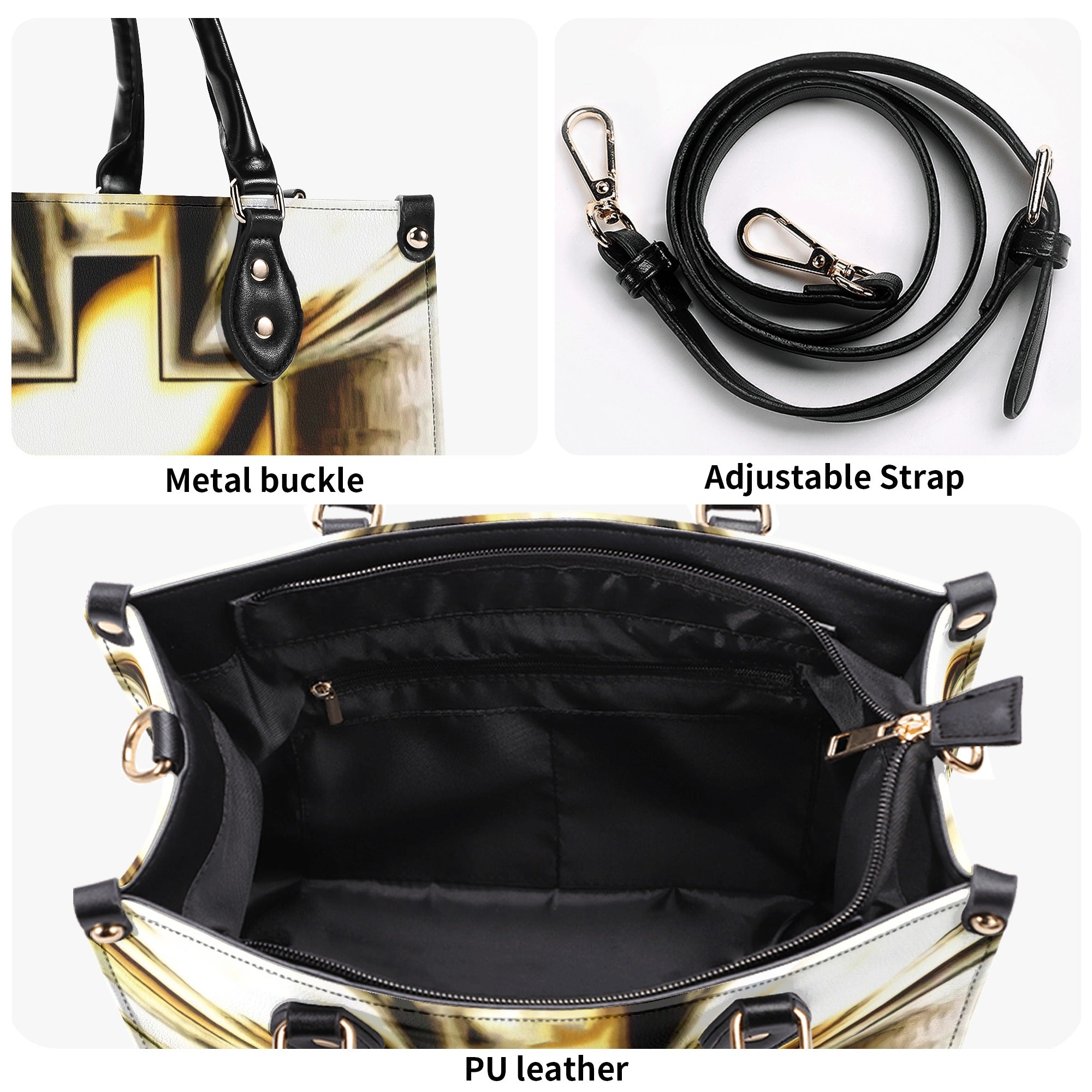 Glowing Cross Leather Handbag - Yhlt1312244