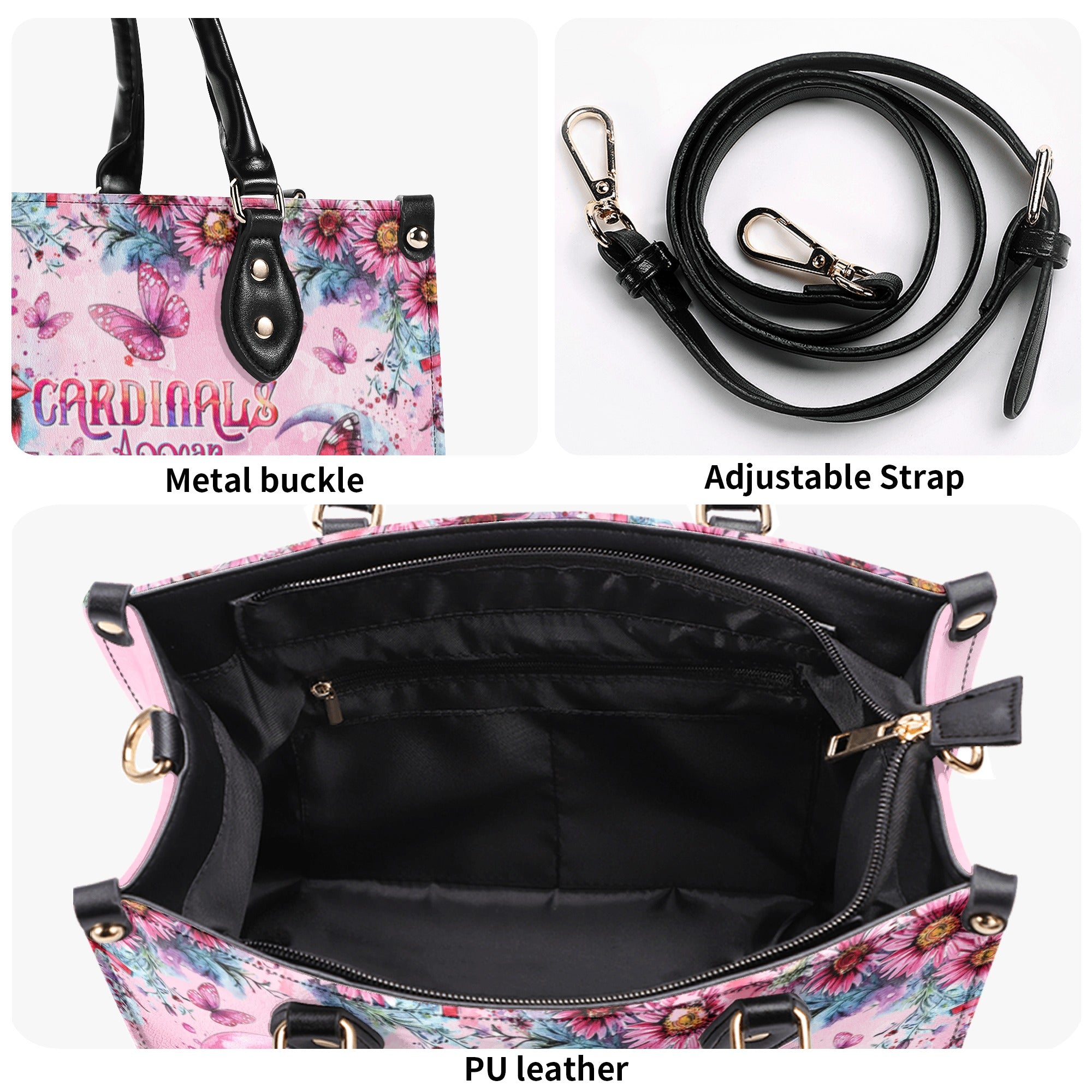 When Cardinals Appear Angels Are Near   Leather Handbag  - Tltw1912243