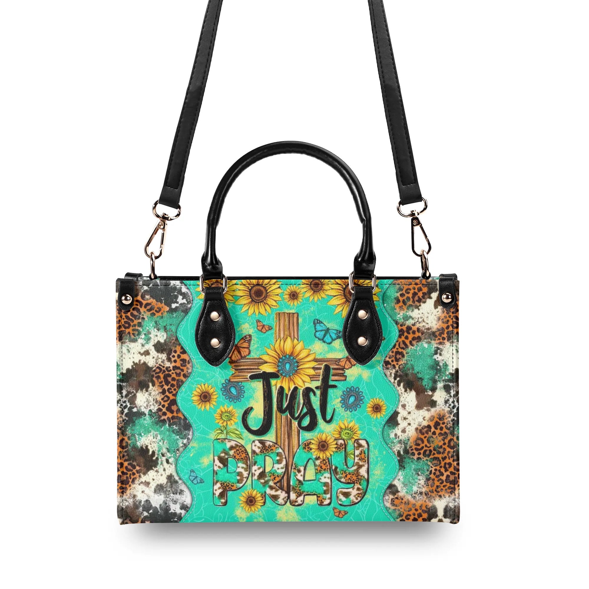 Just Pray Leather Handbag - Tltw2607244