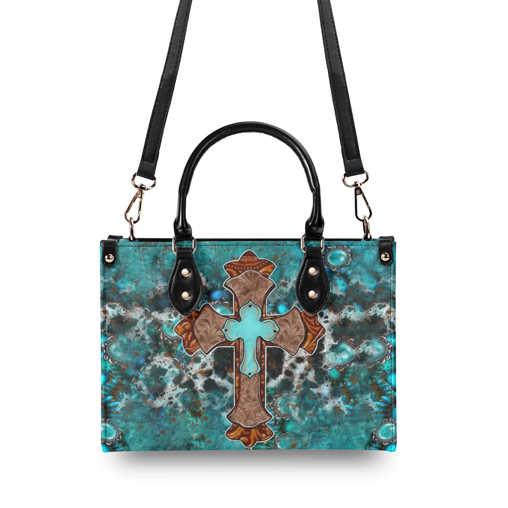Cross Faith Leather Handbag - Yhln1007244