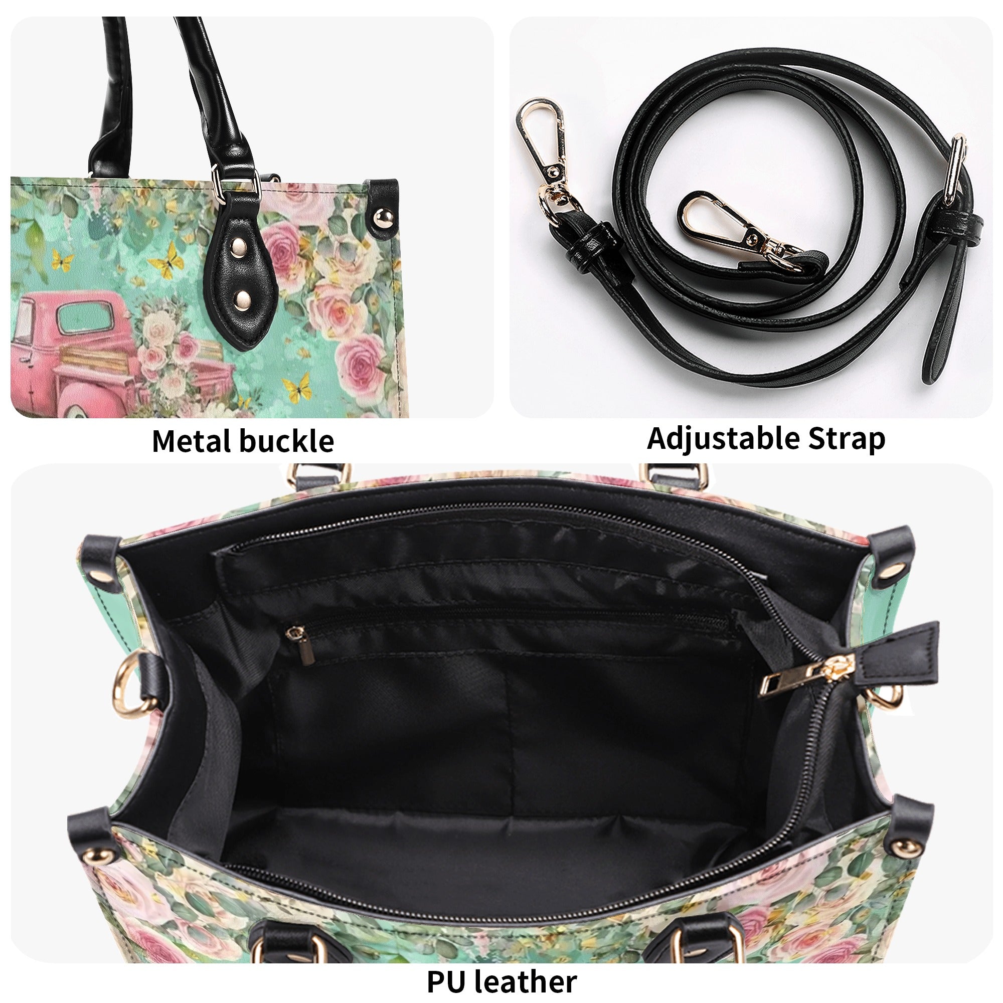 Jesus Take The Wheel Leather Handbag - Yhlt0811244