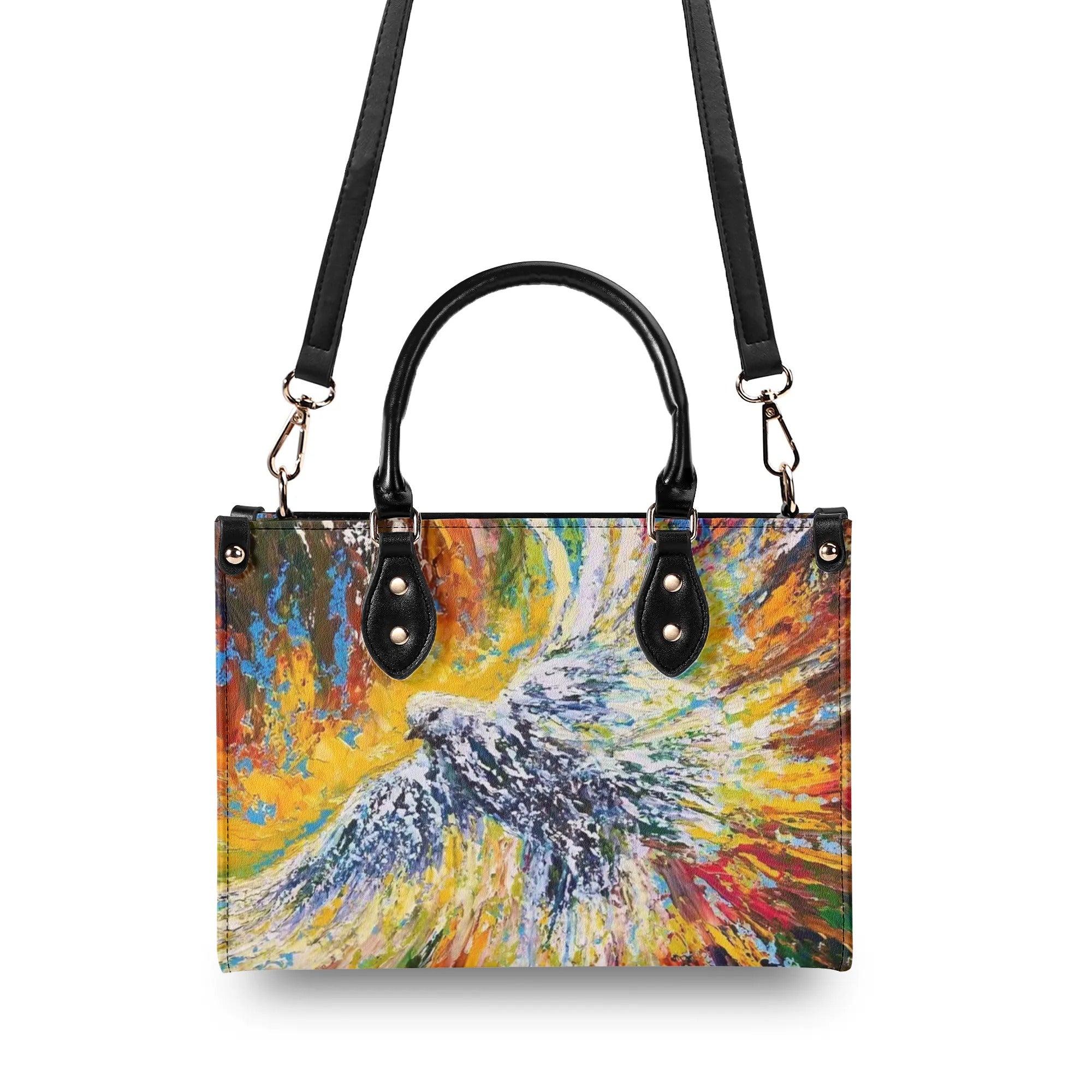 Paining Dove Faith Leather Handbag - Yhlt2409244
