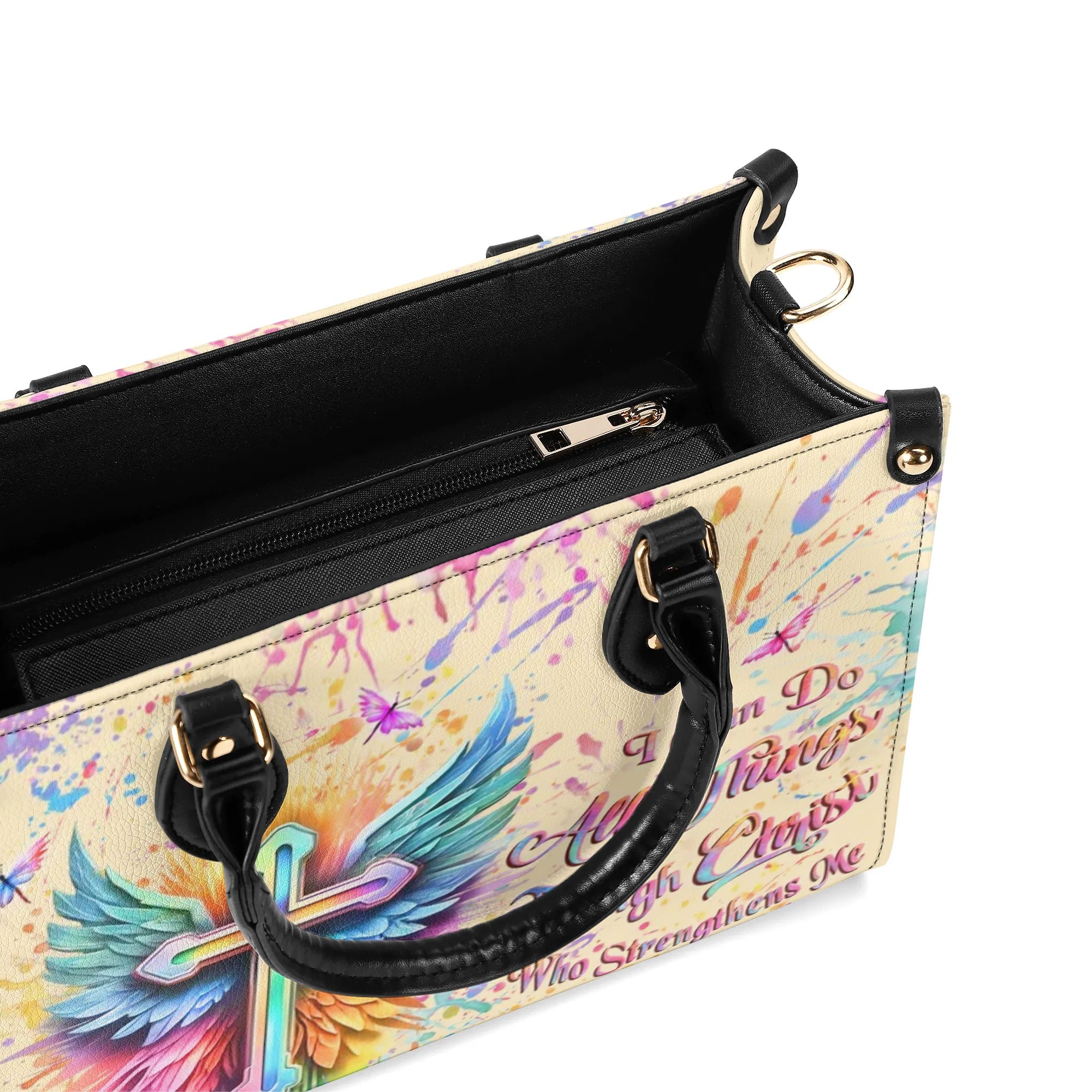 I Can Do All Things Leather Handbag - Yhlt1208244
