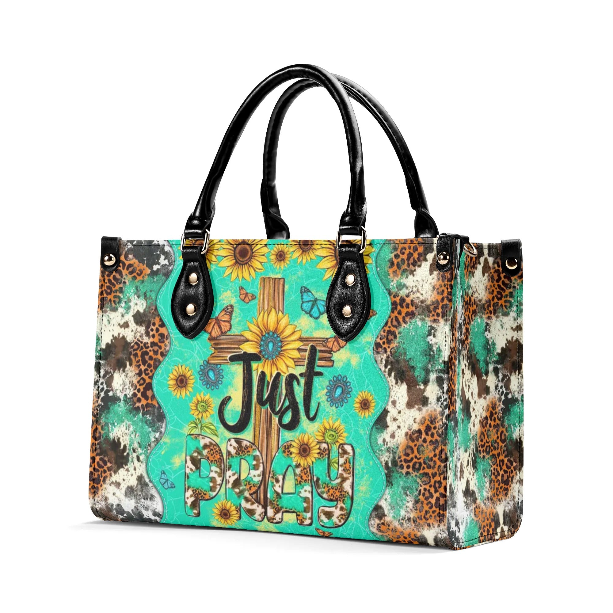 Just Pray Leather Handbag - Tltw2607244
